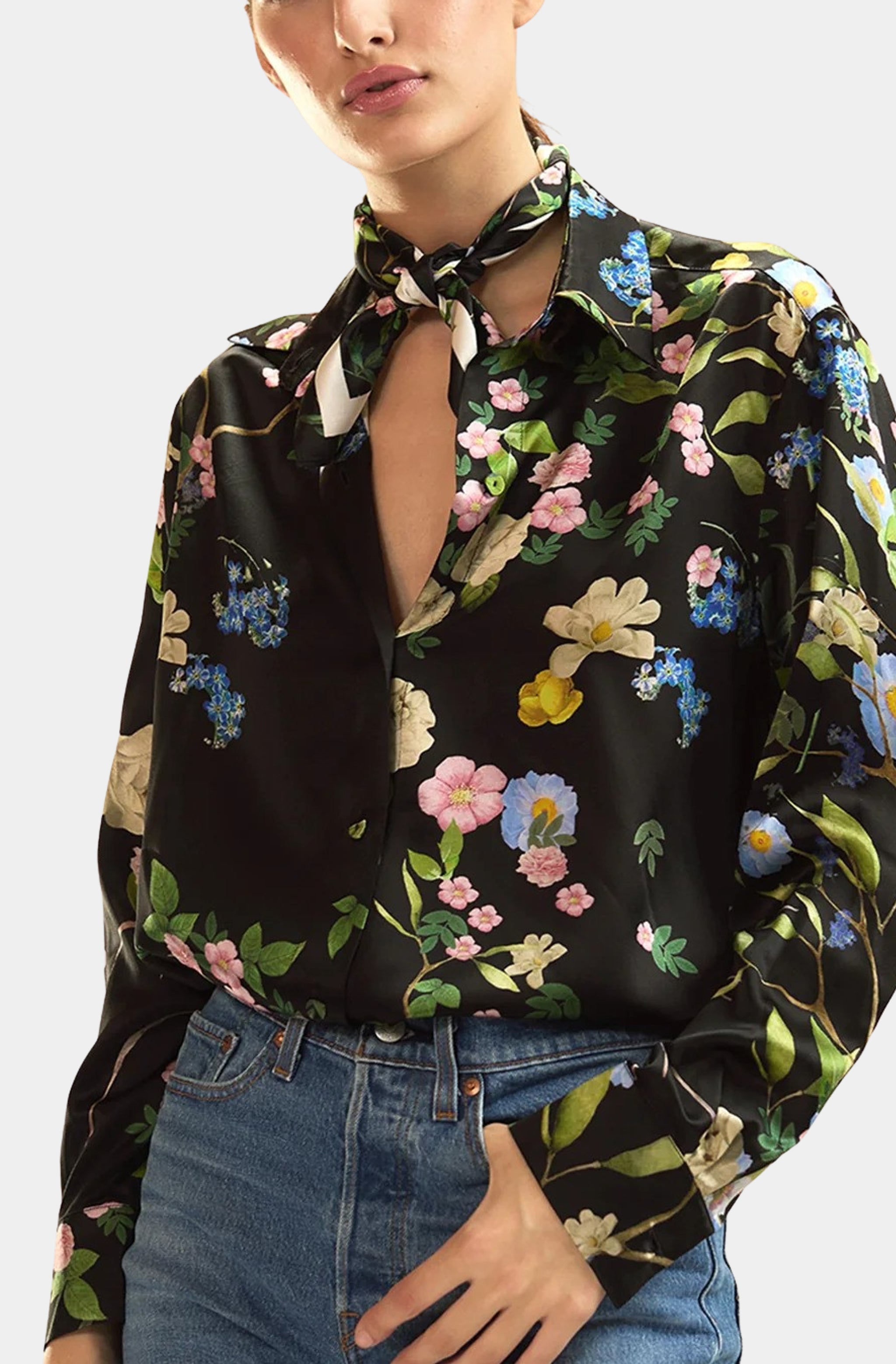 Silk Button Up Shirt