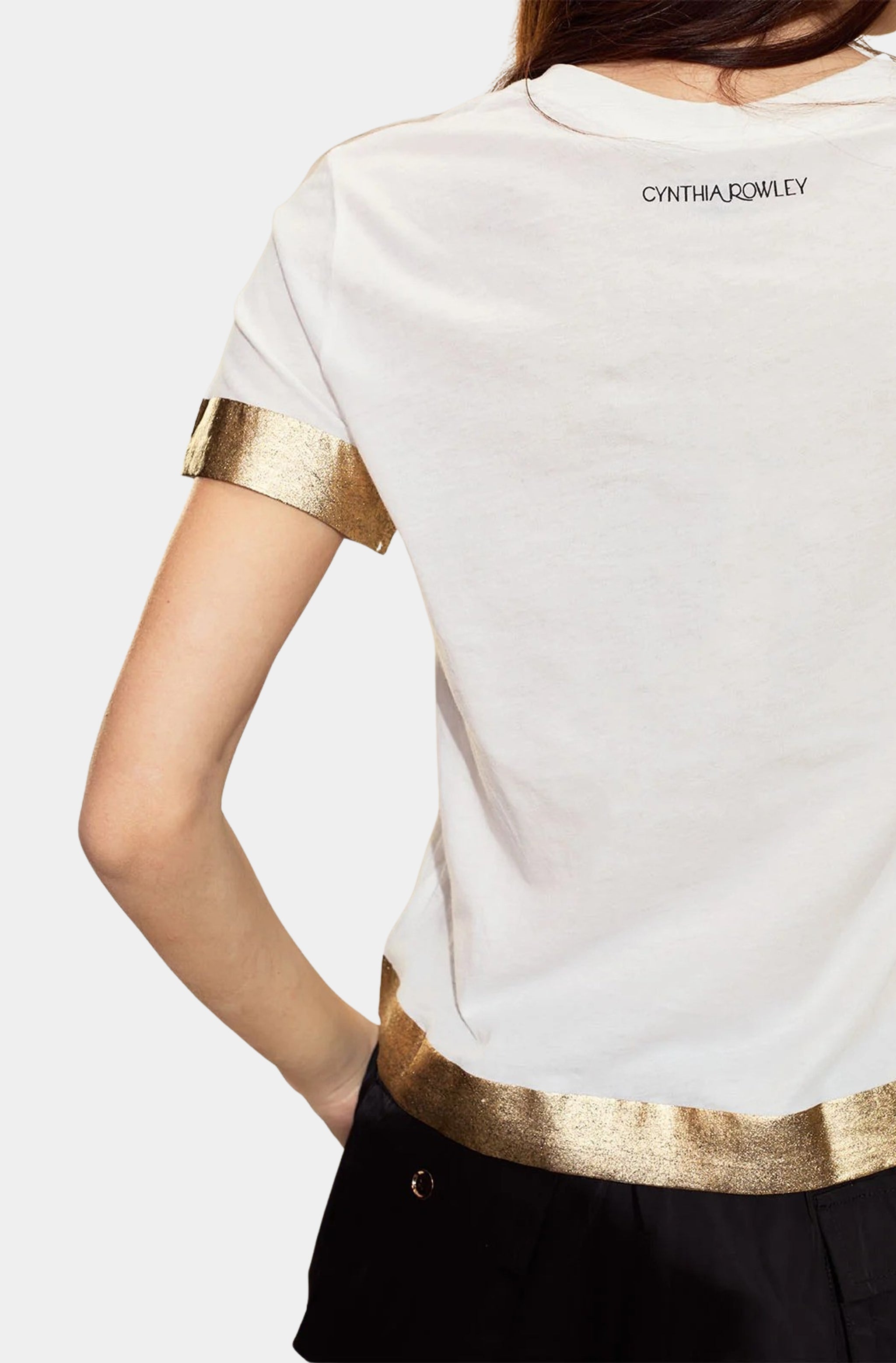 Foil Hem Tee