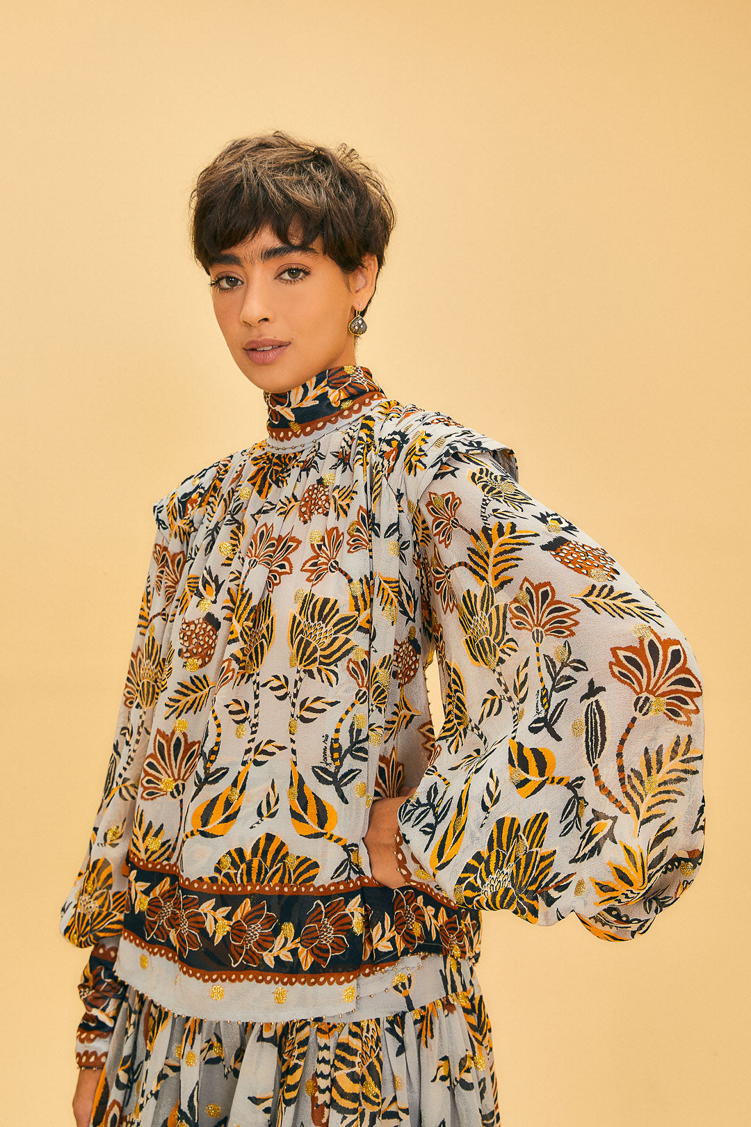 Floral Tapestry Top