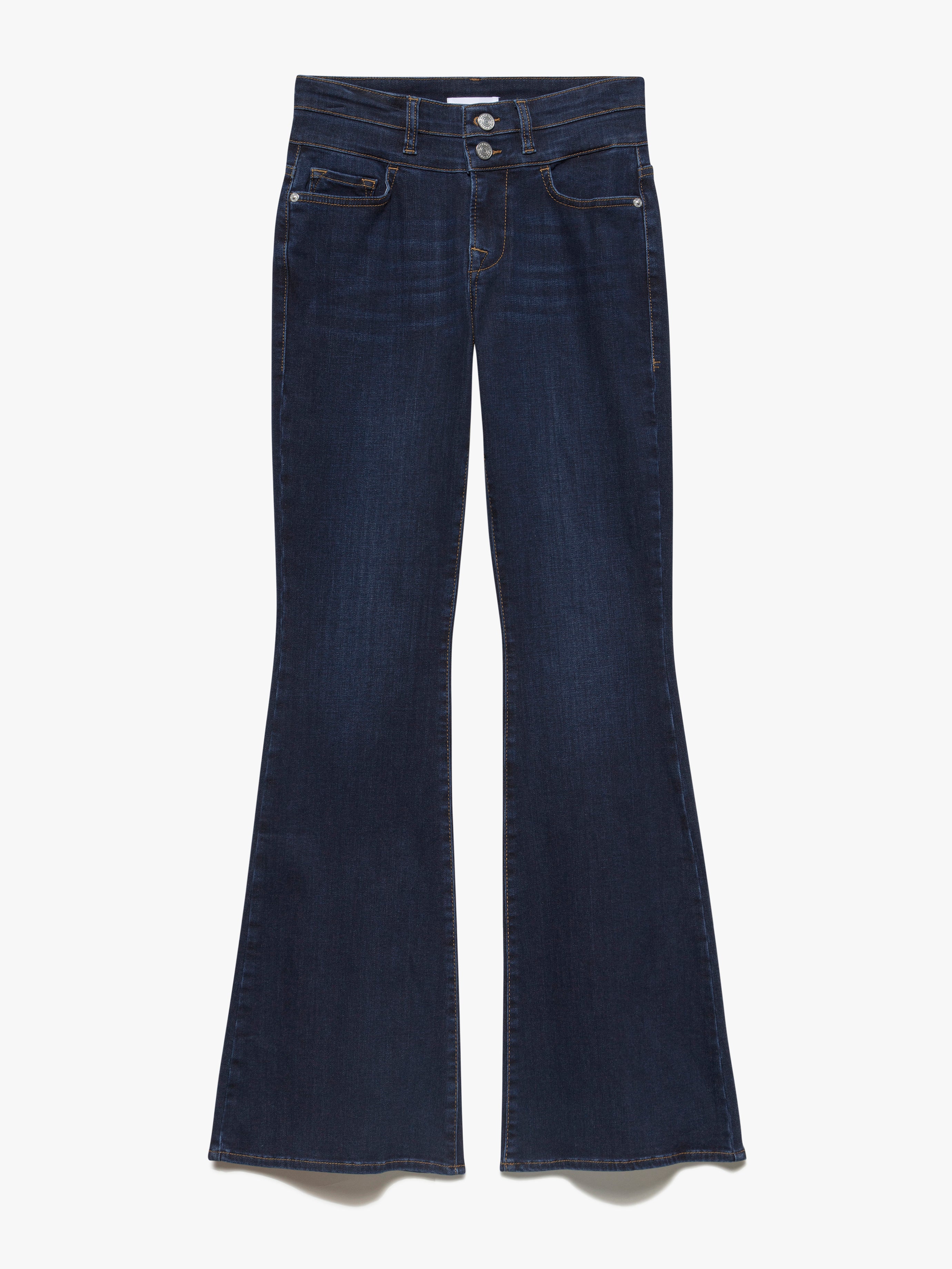 Double Waist Band High Flare