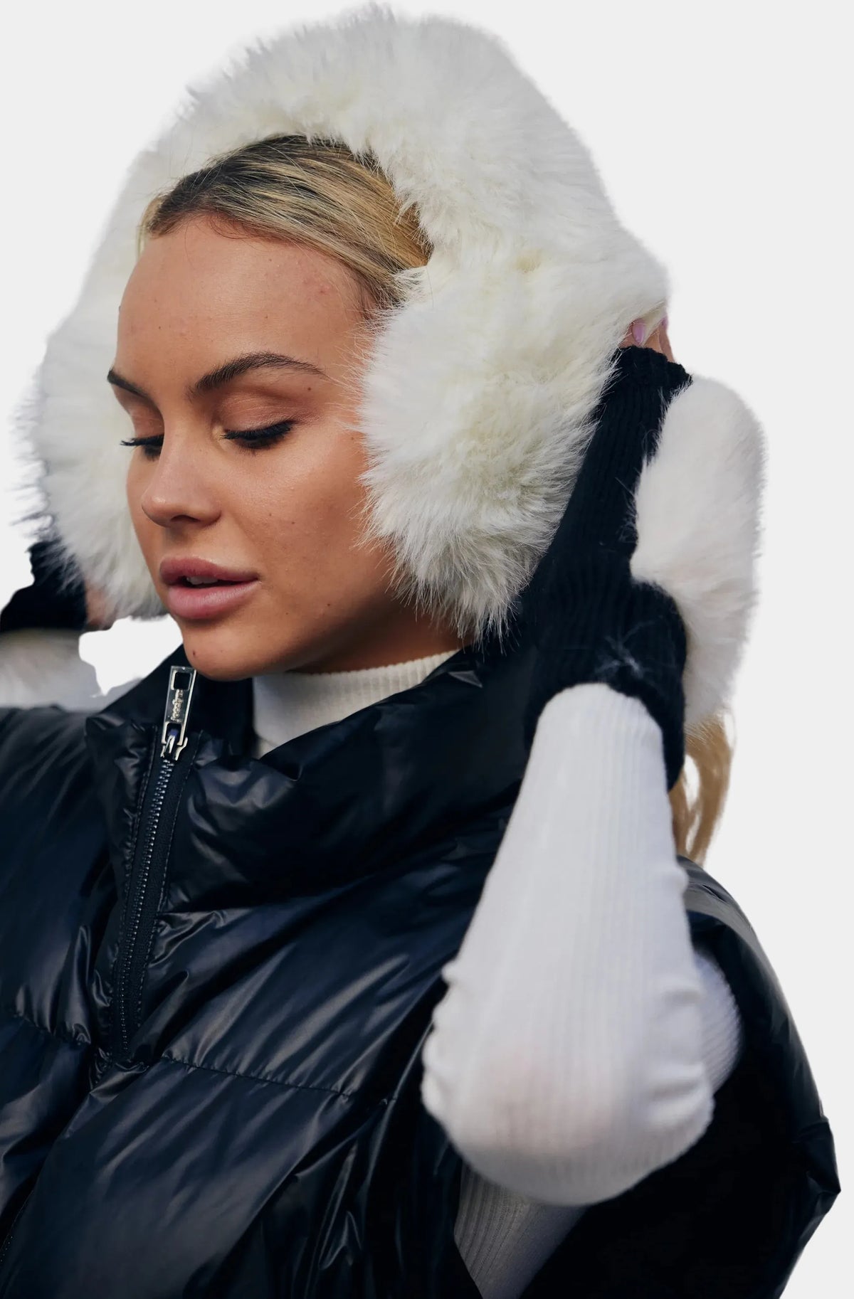 Faux Long Hair Fur Earmuffs