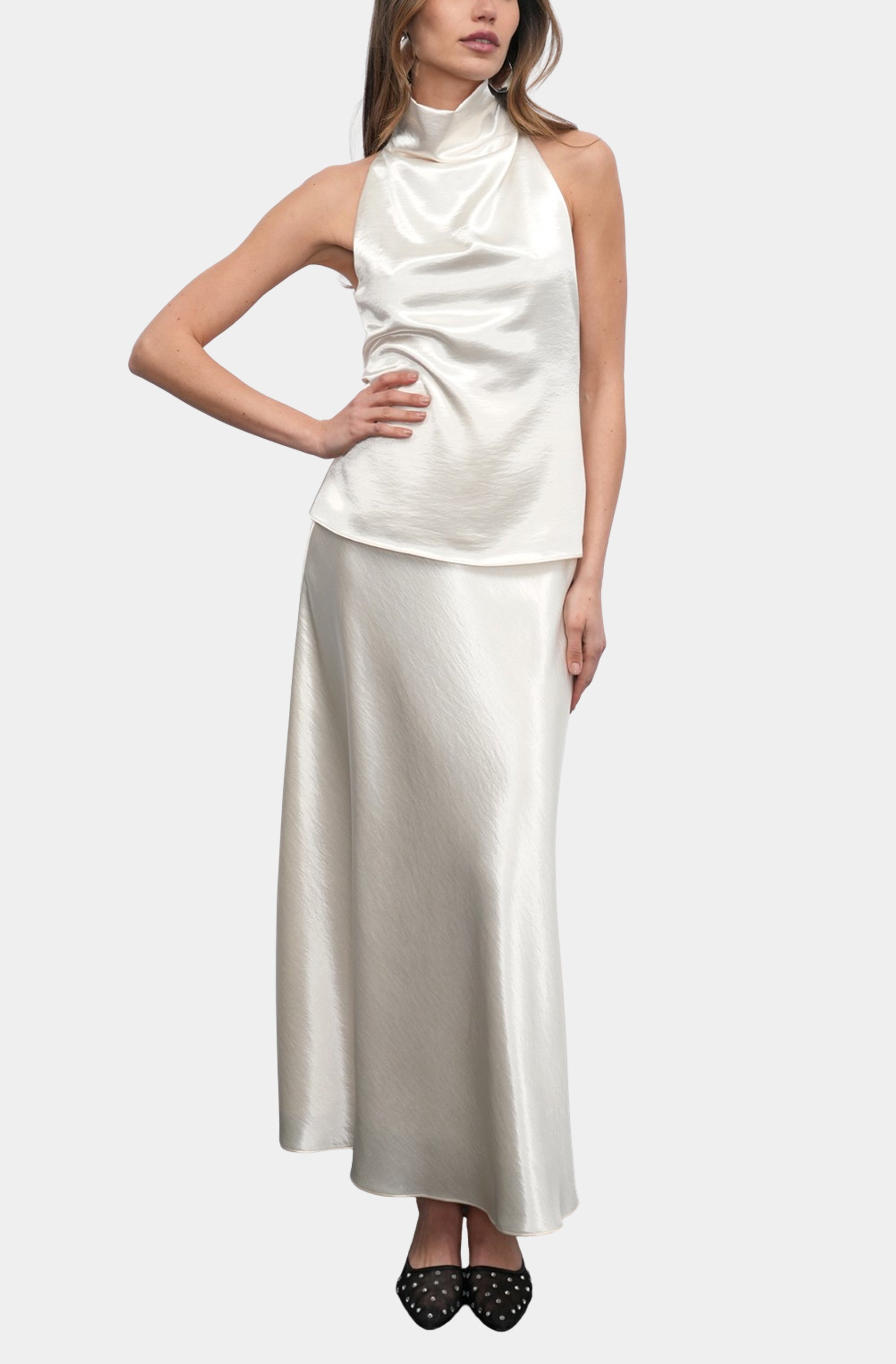 Paige Midi Slip Skirt
