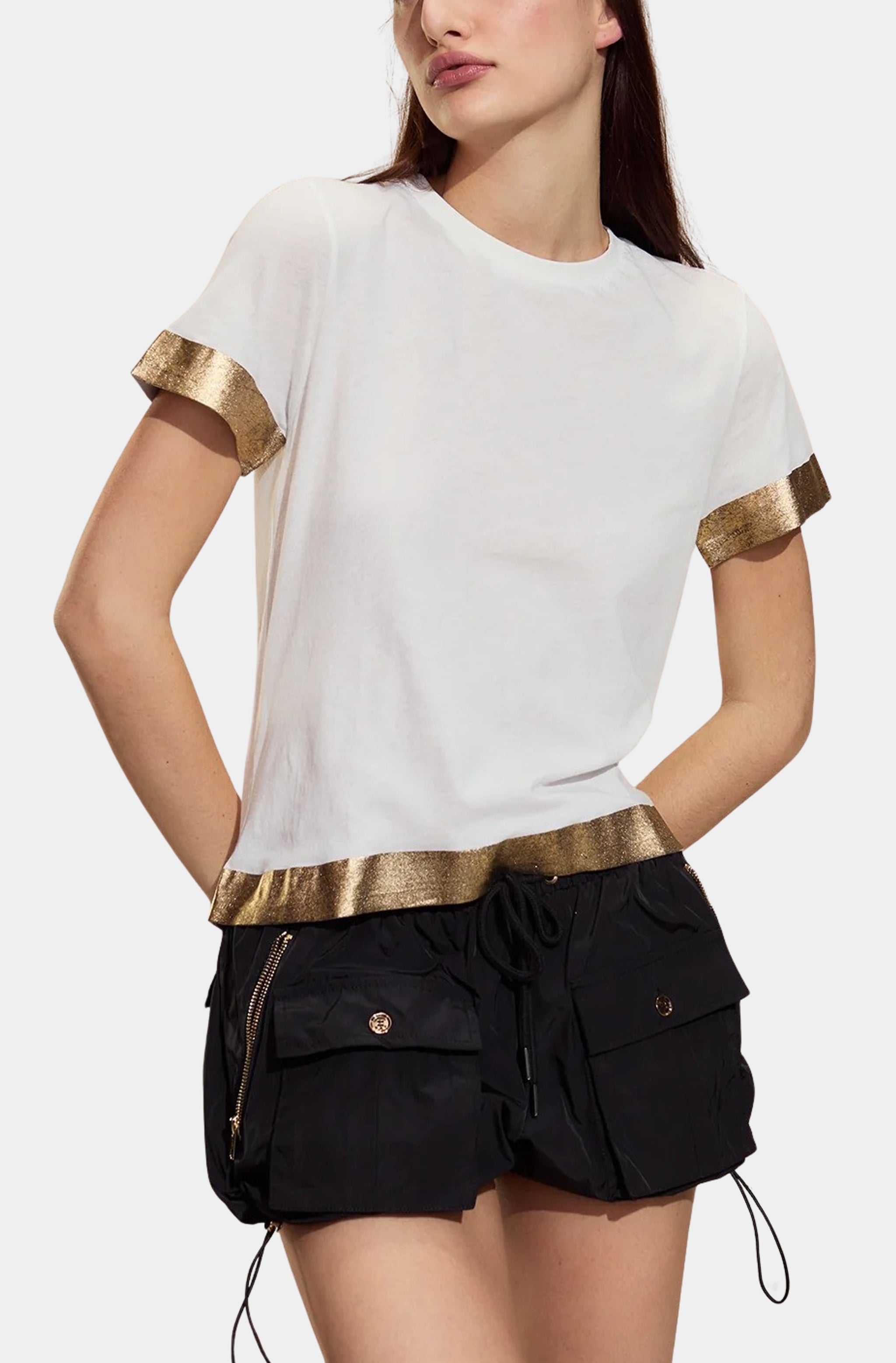 Foil Hem Tee