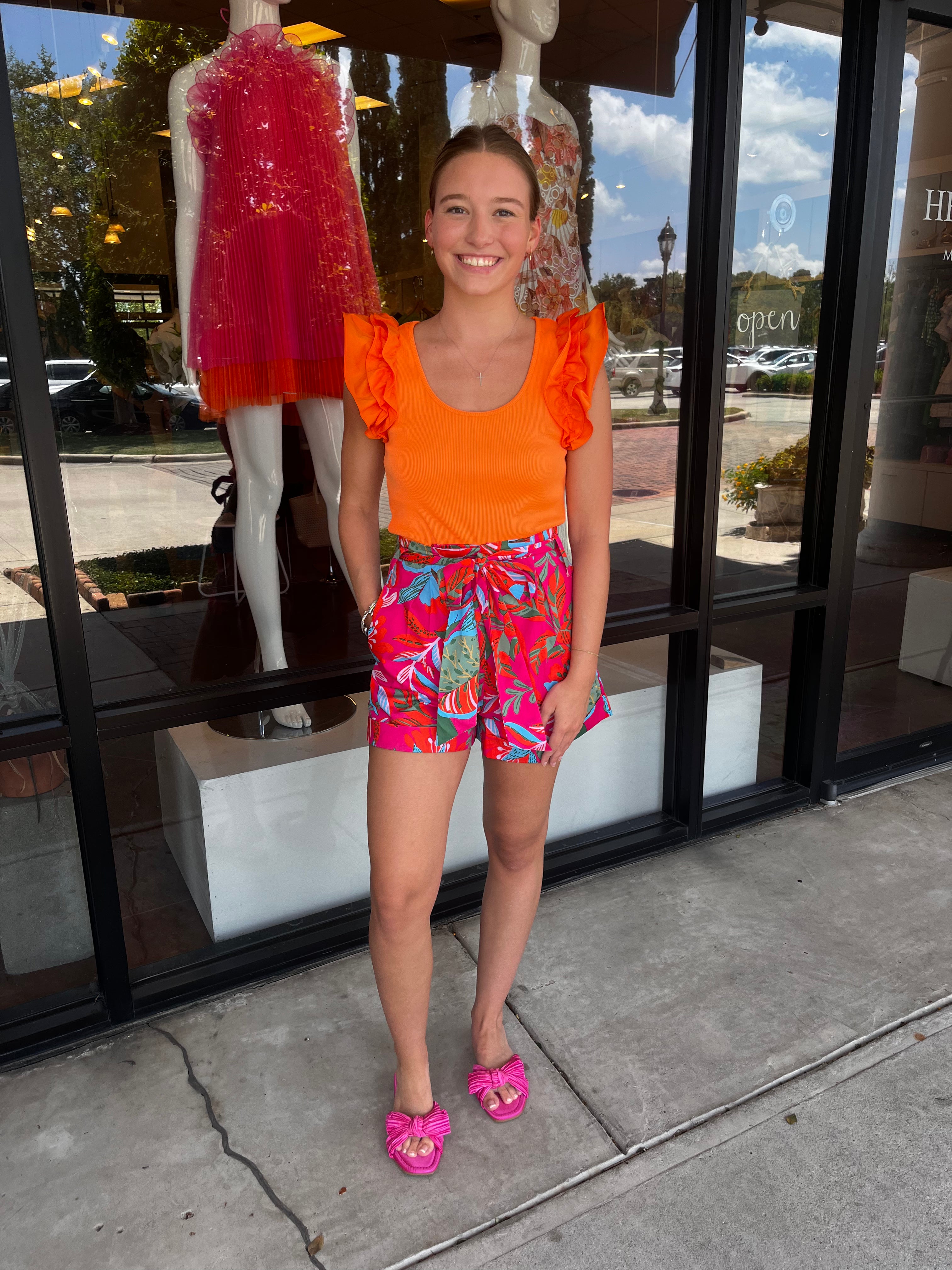 Elena Print Shorts