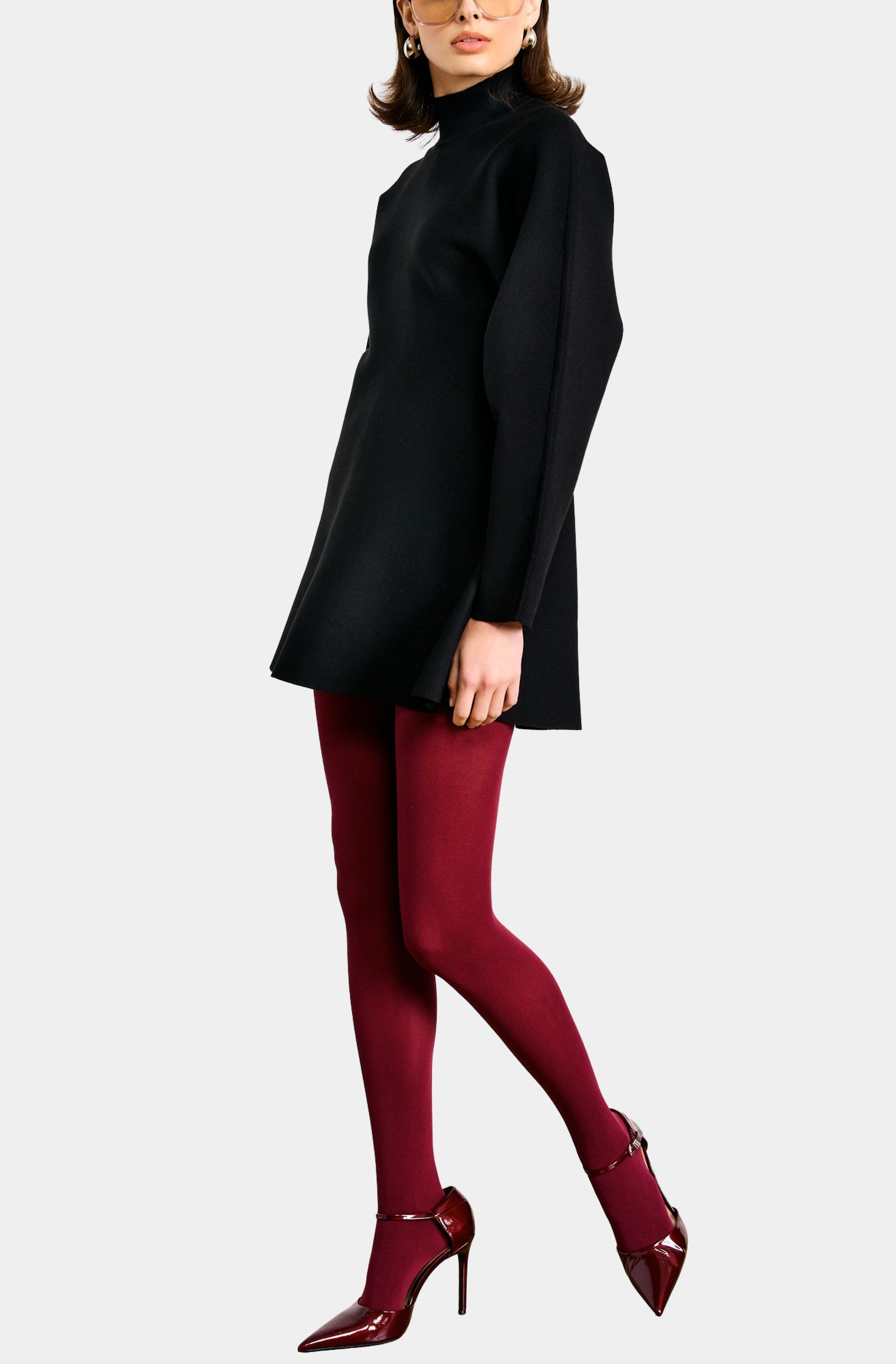 Anzu Peplum Sweater Mini Dress