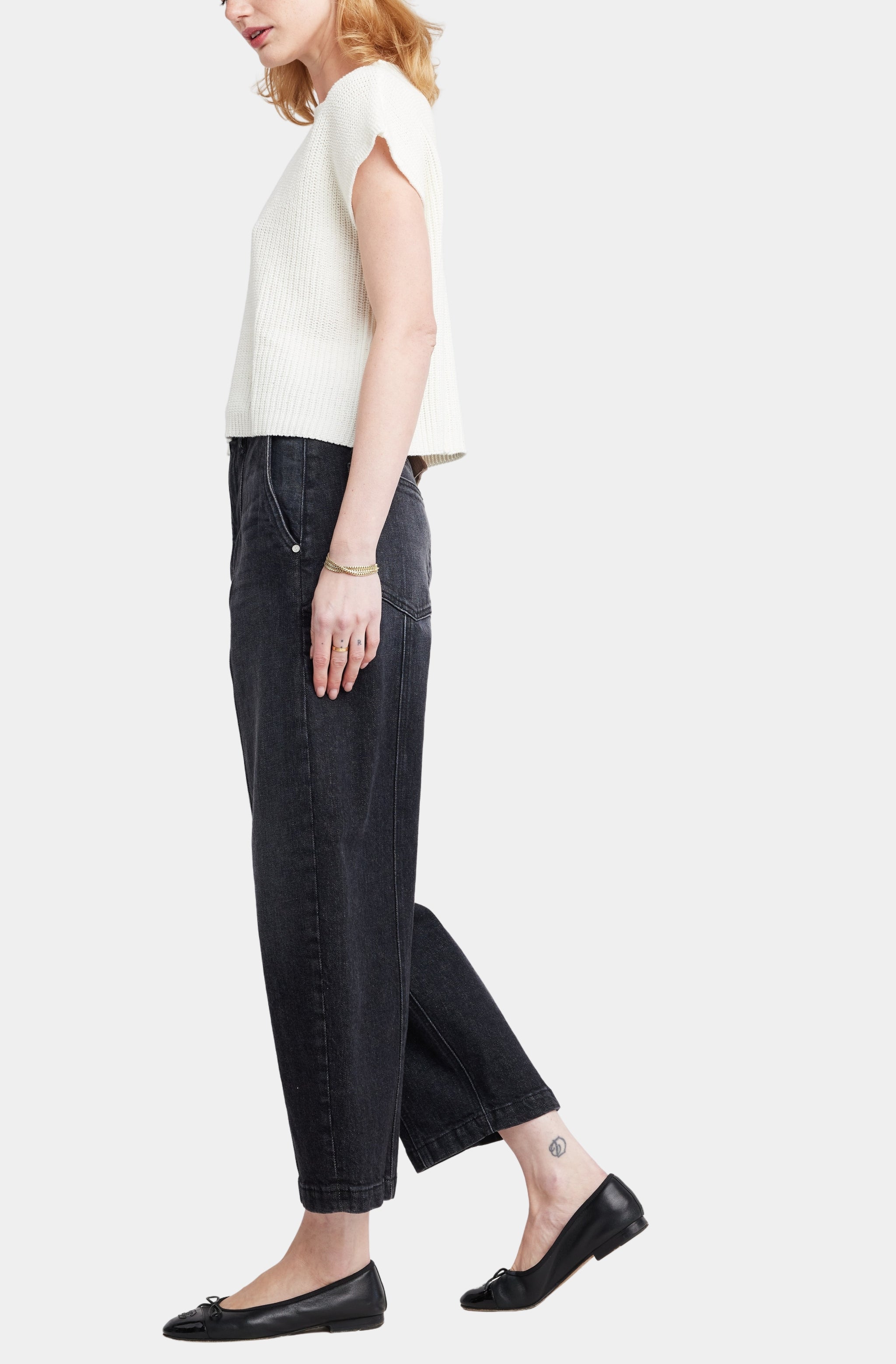 Gillian Crop Sweater Tee