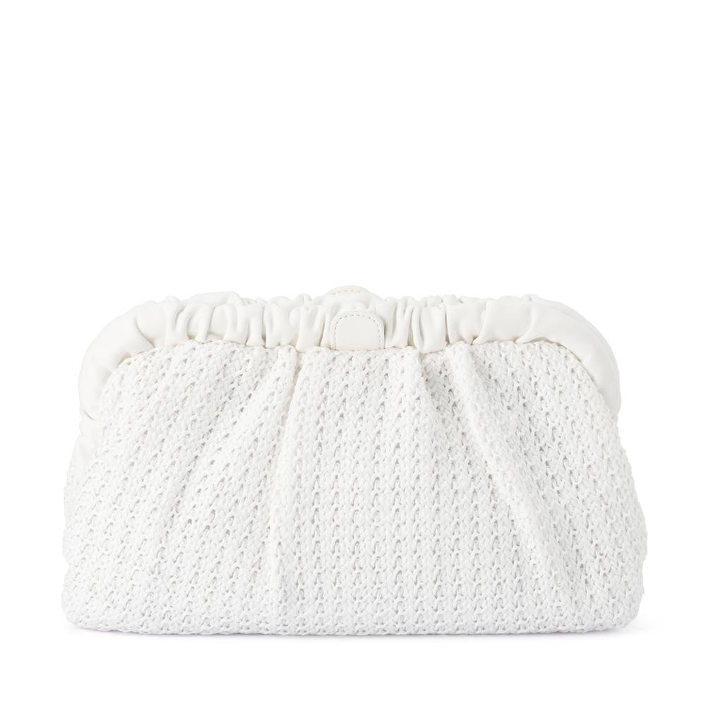 Amalia Pleated Woven Clutch