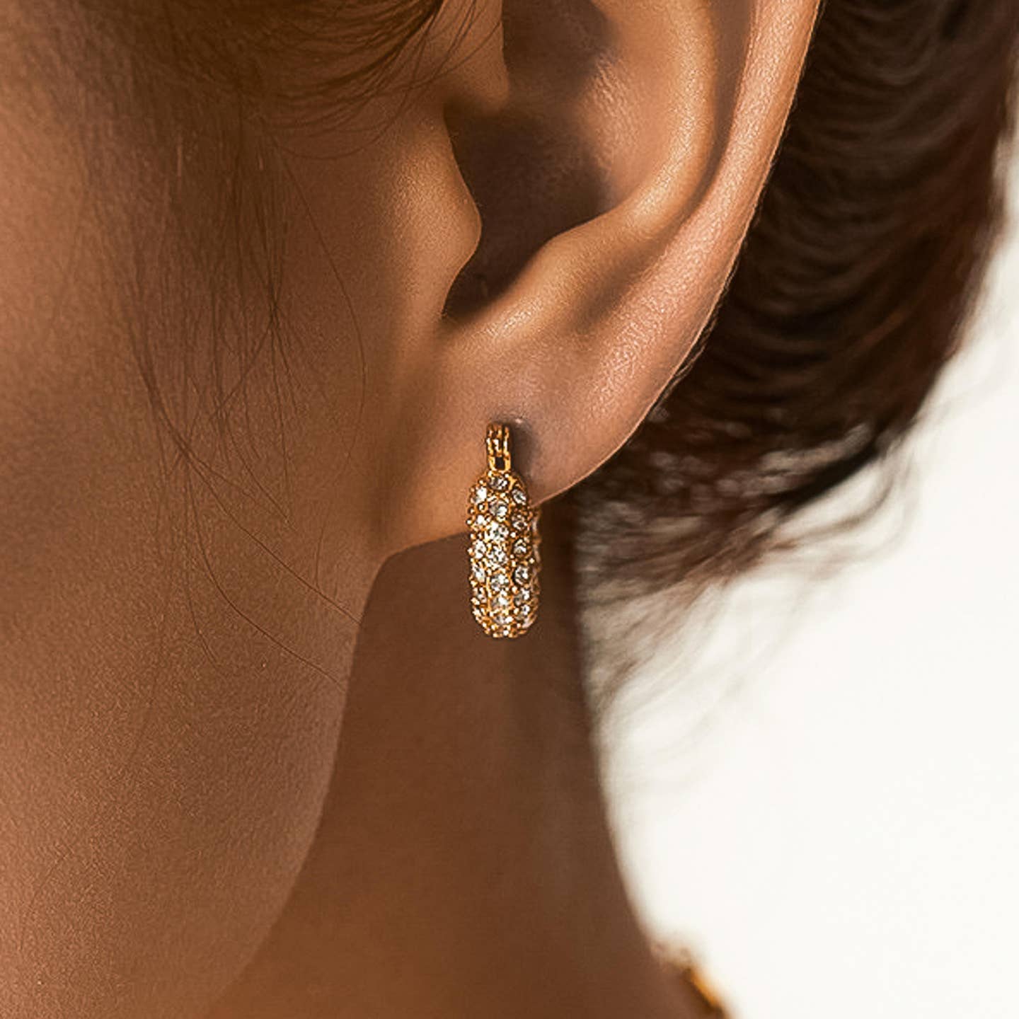 Joleen CZ Hoop Earring