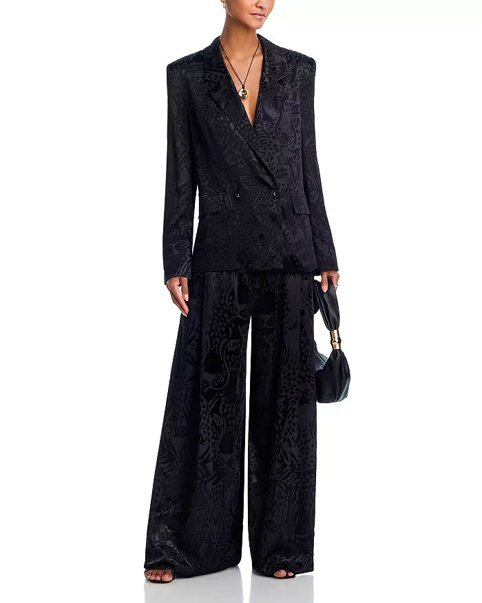 Leopard Jacquard Pants