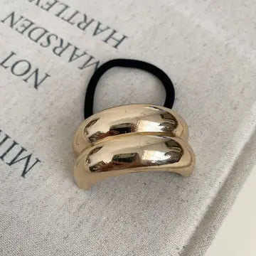 Gold Metal Hair Tie