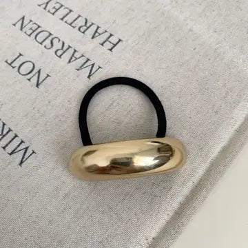 Gold Metal Hair Tie