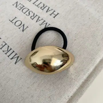 Gold Metal Hair Tie