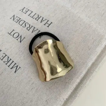 Gold Metal Hair Tie