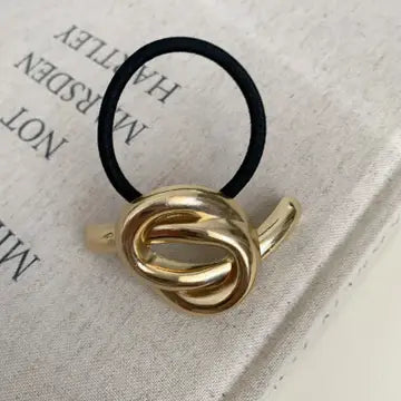 Gold Metal Hair Tie
