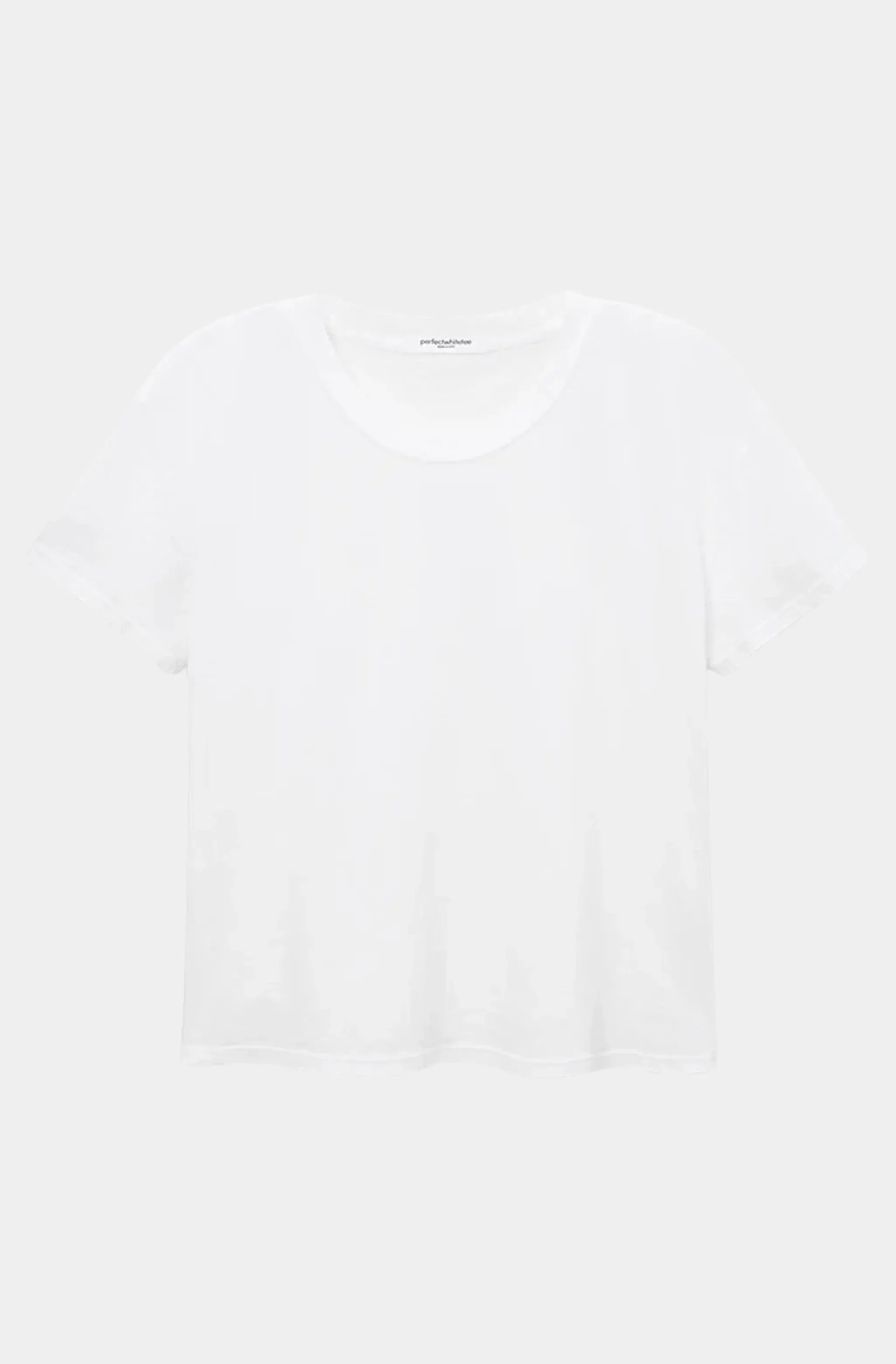 Cotton Short Sleeve Boxy Crew Tee