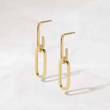 Paperclip Chain Earrings