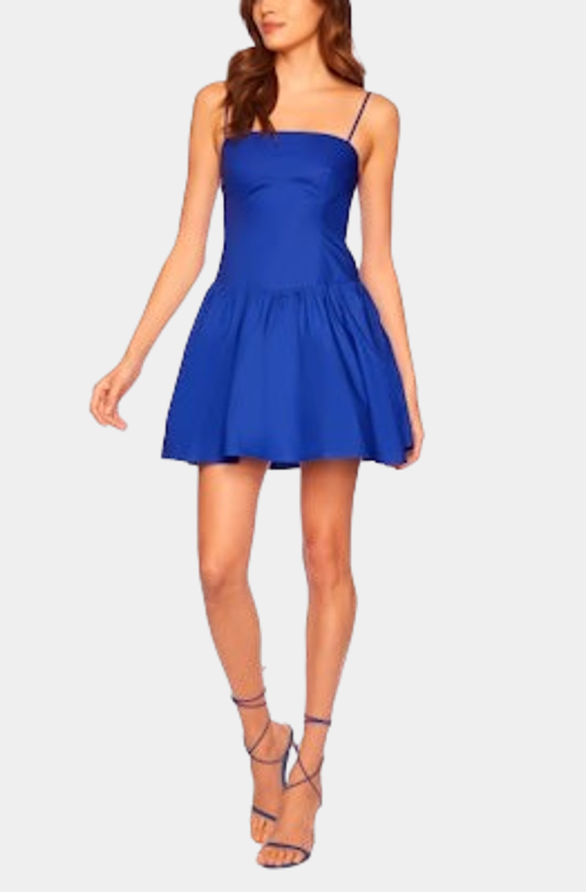 Hemline Exclusive Poplin Strap Dress