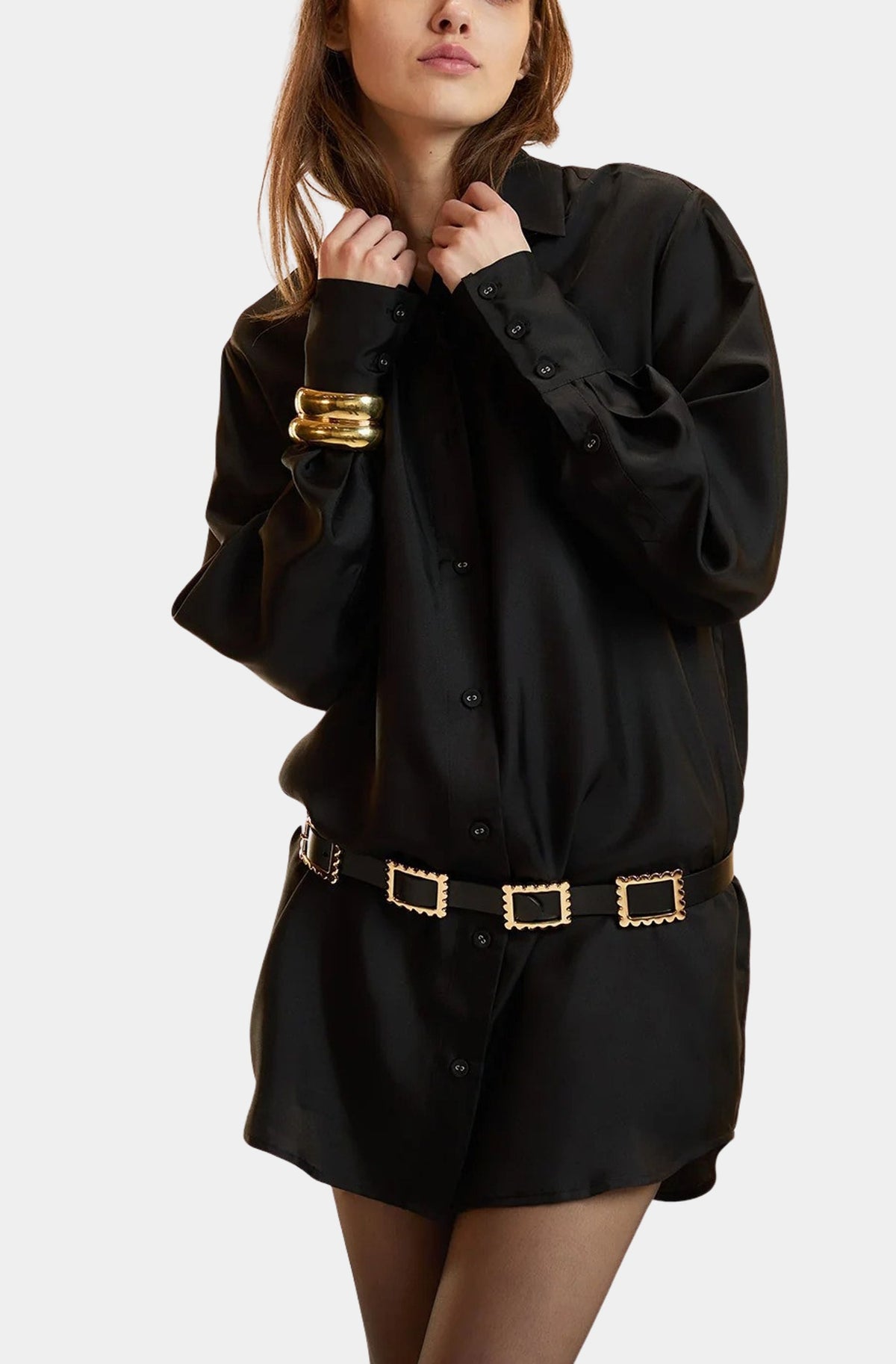 Collectible Silk Shirt Dress