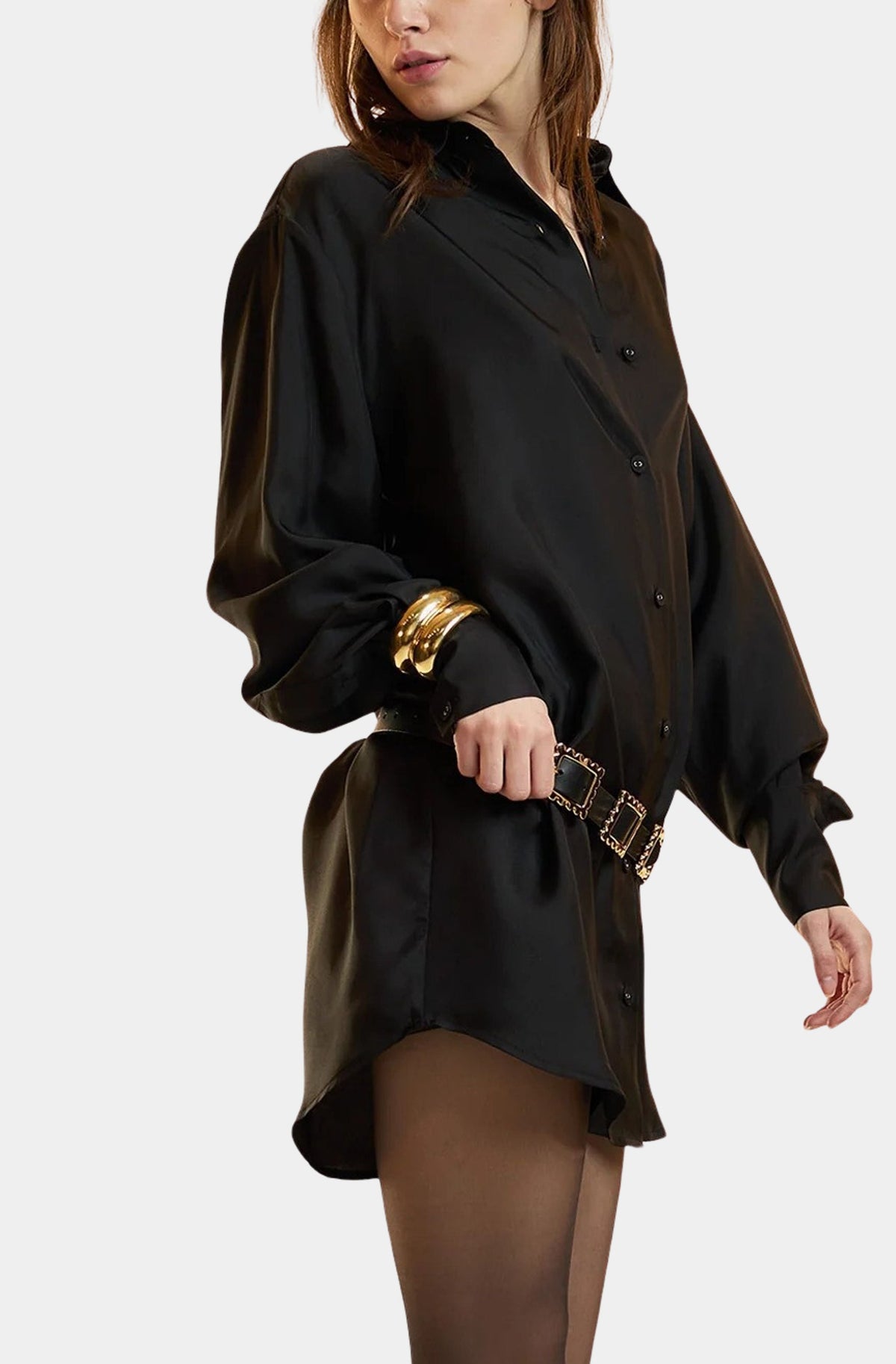 Collectible Silk Shirt Dress