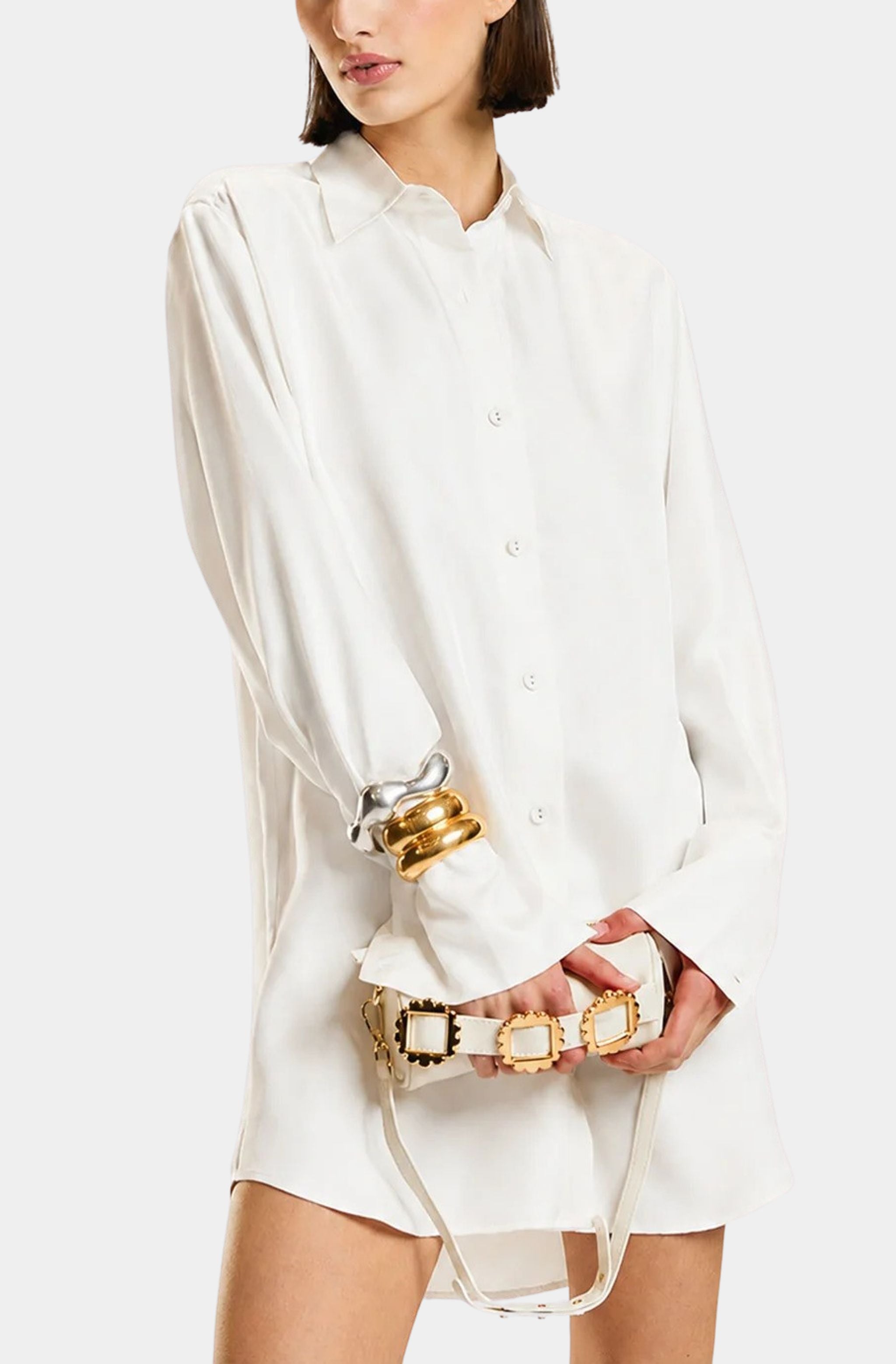 Collectible Silk Shirt Dress