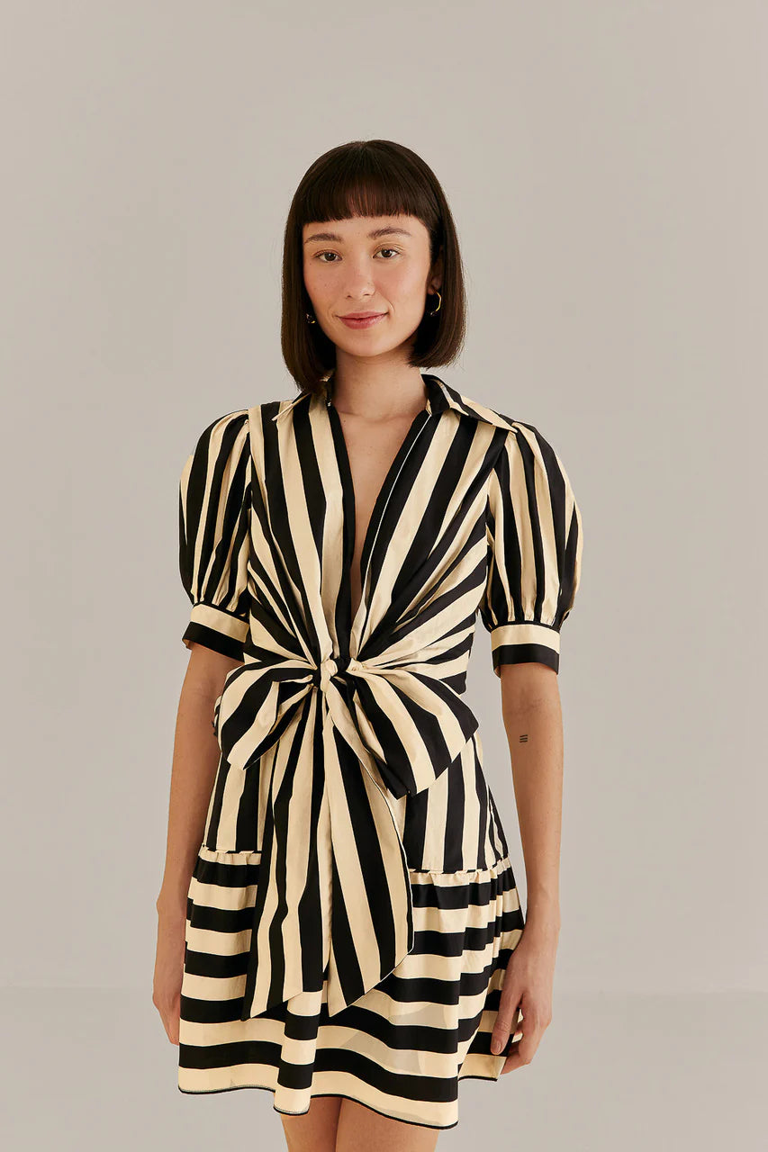 Mixed Stripes Mini Dress