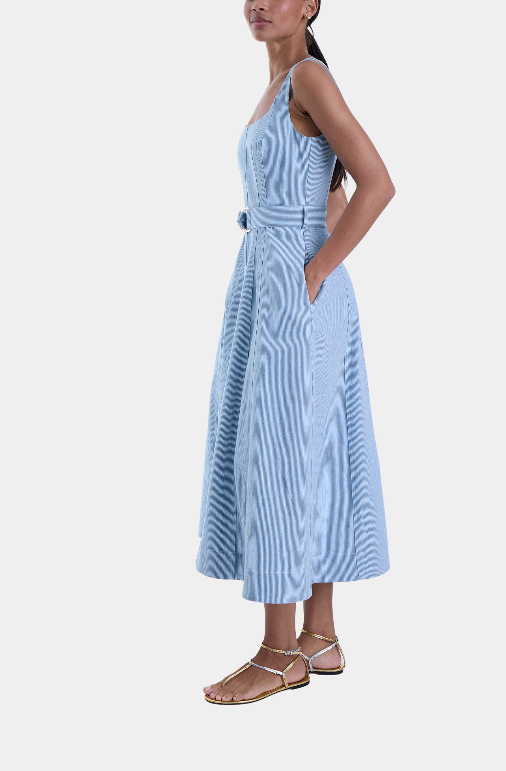 Lilliana Denim Maxi Dress