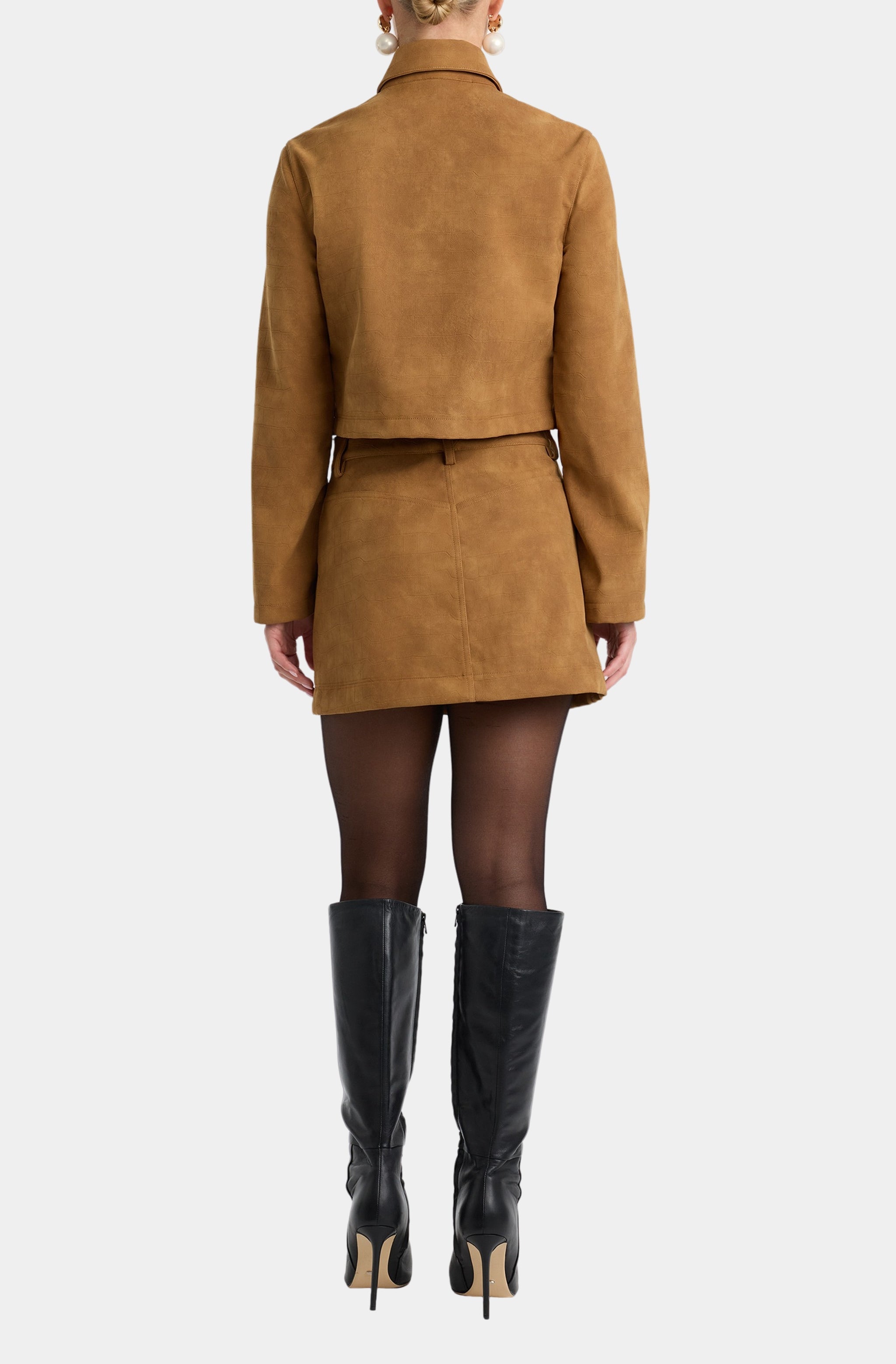 PRE ORDER: Lorenzo Croc Vegan Suede Skirt