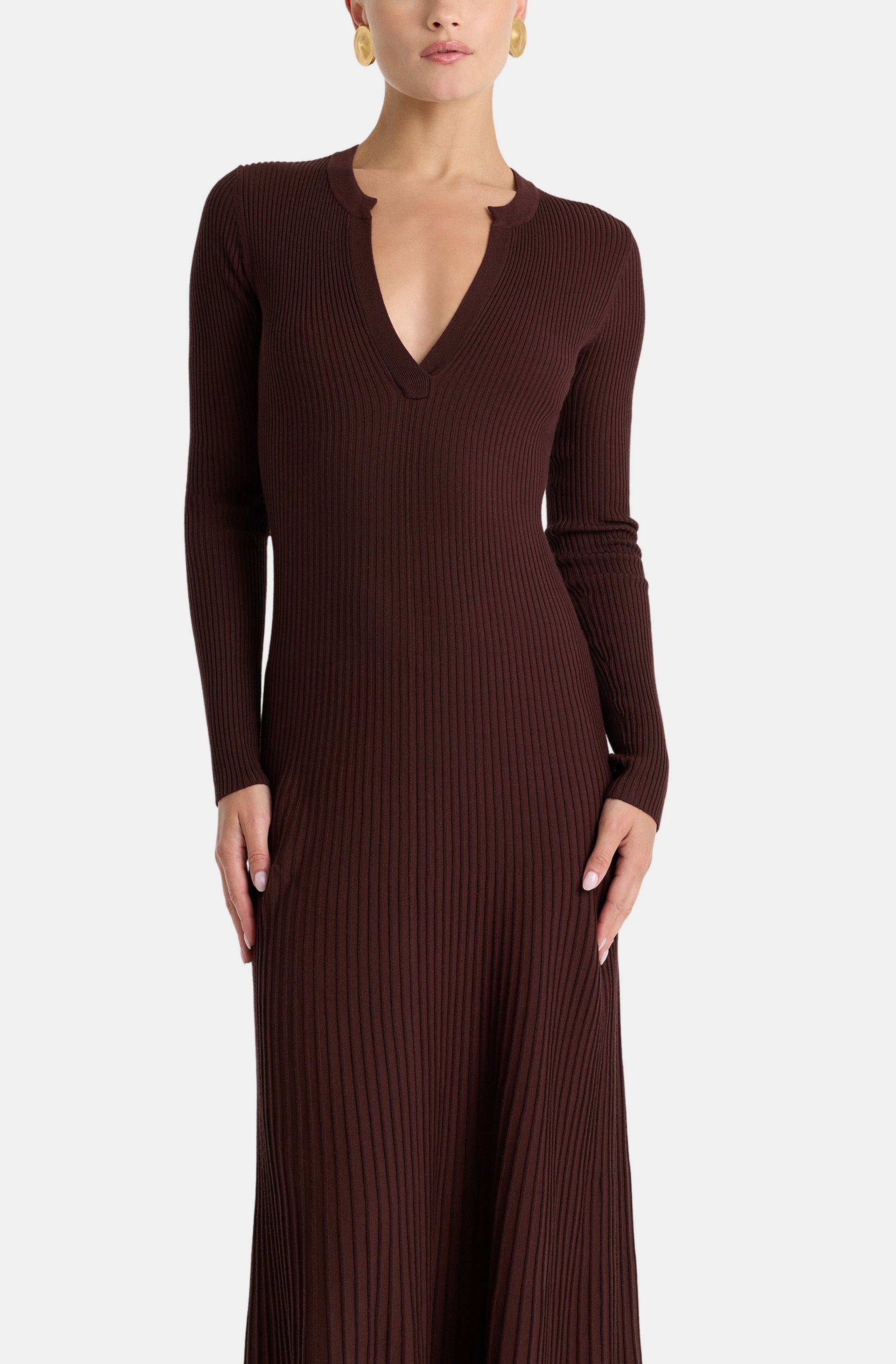 PRE ORDER: Hattie Knit Midi Dress