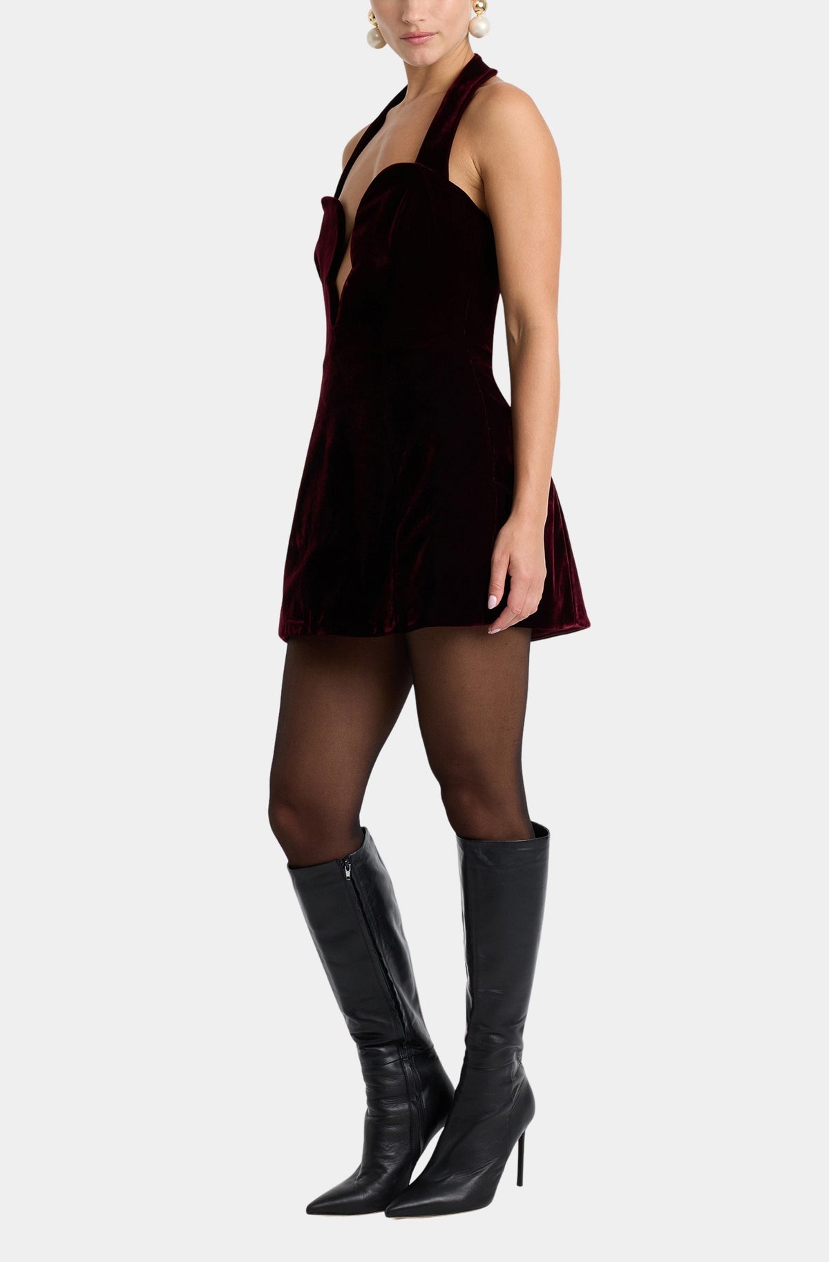 PRE ORDER: Layna Velour Mini Dress