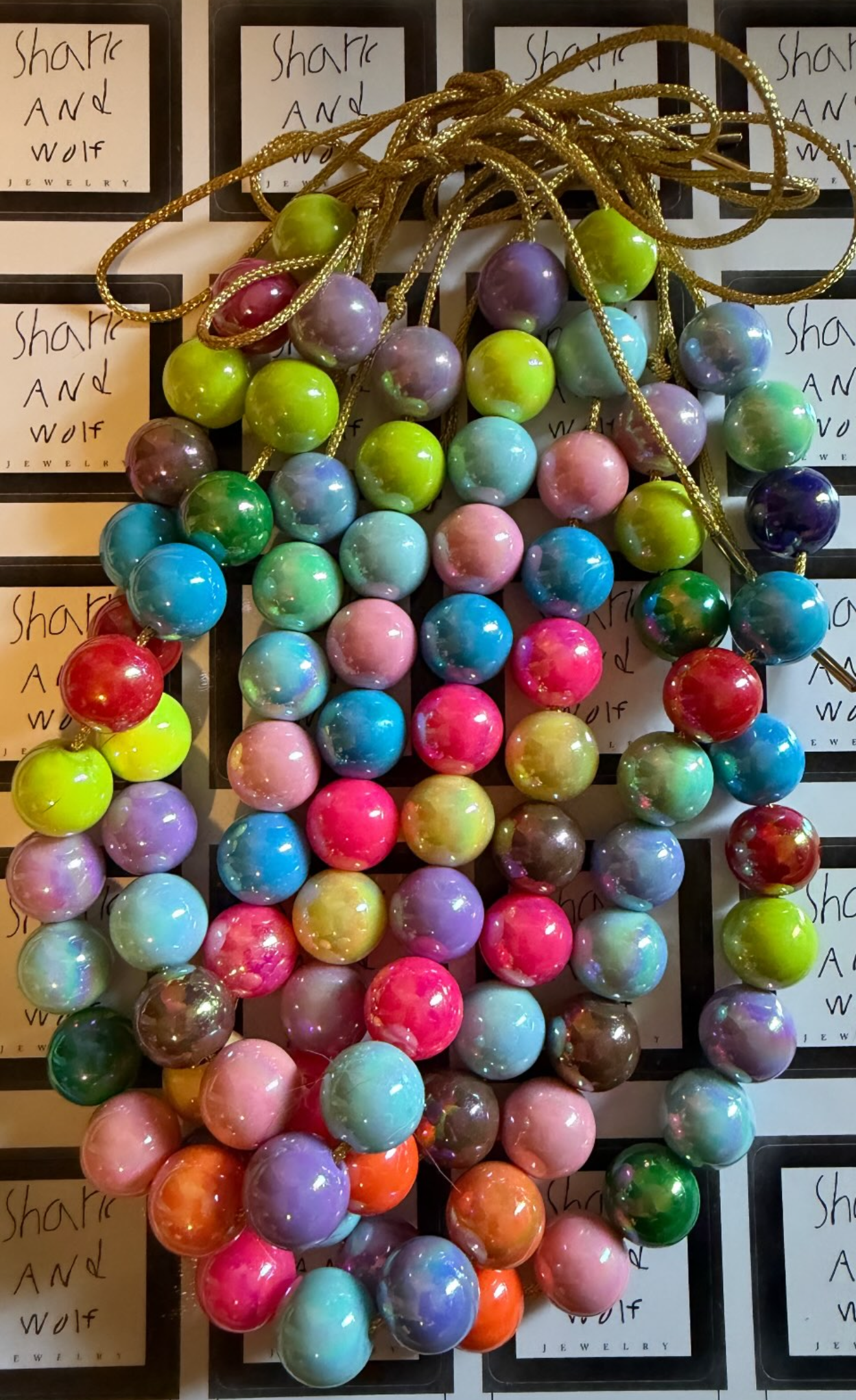 Gumball Beaded Necklace
