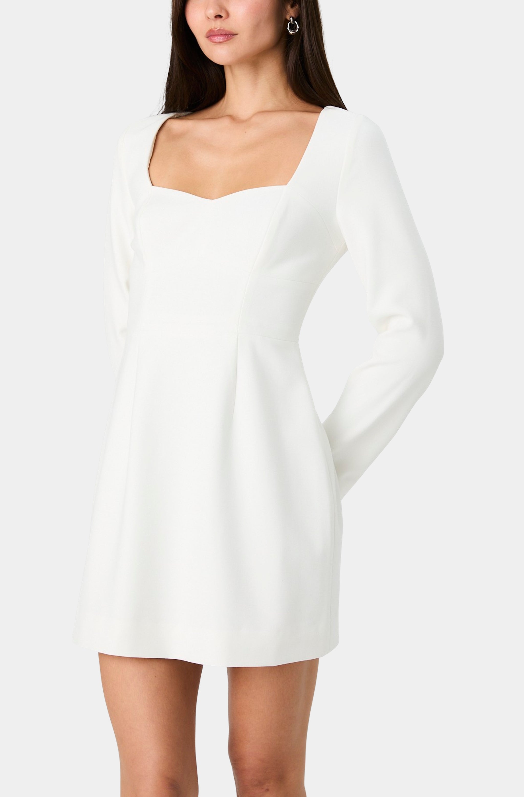 Whisper Sweetheart Long Sleeve Mini Dress Hemline Towne Center Whisper Sweetheart Long Sleeve Mini Dress Hemline Towne Center