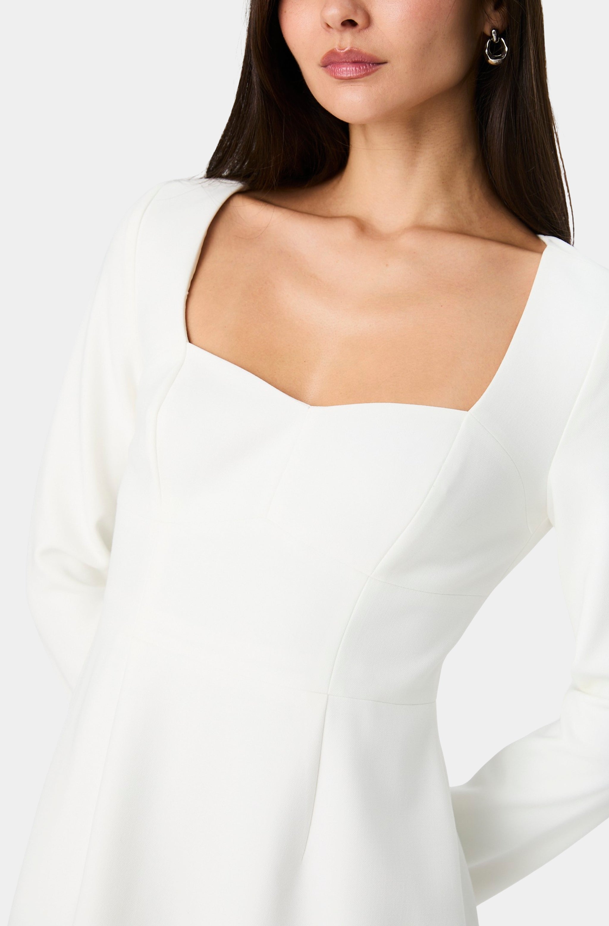 Whisper Sweetheart Long Sleeve Mini Dress Hemline Towne Center Whisper Sweetheart Long Sleeve Mini Dress Hemline Towne Center