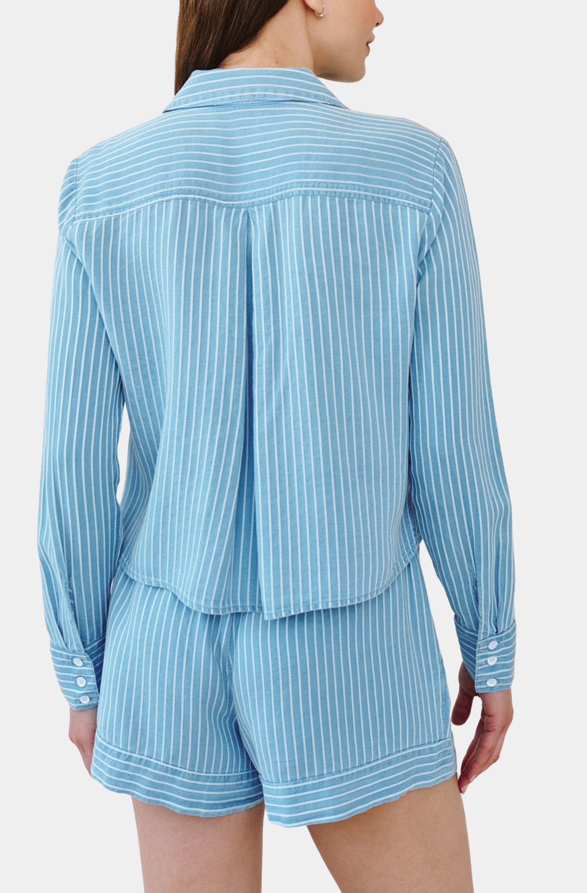 Mixed Stripe Button Down Shirt