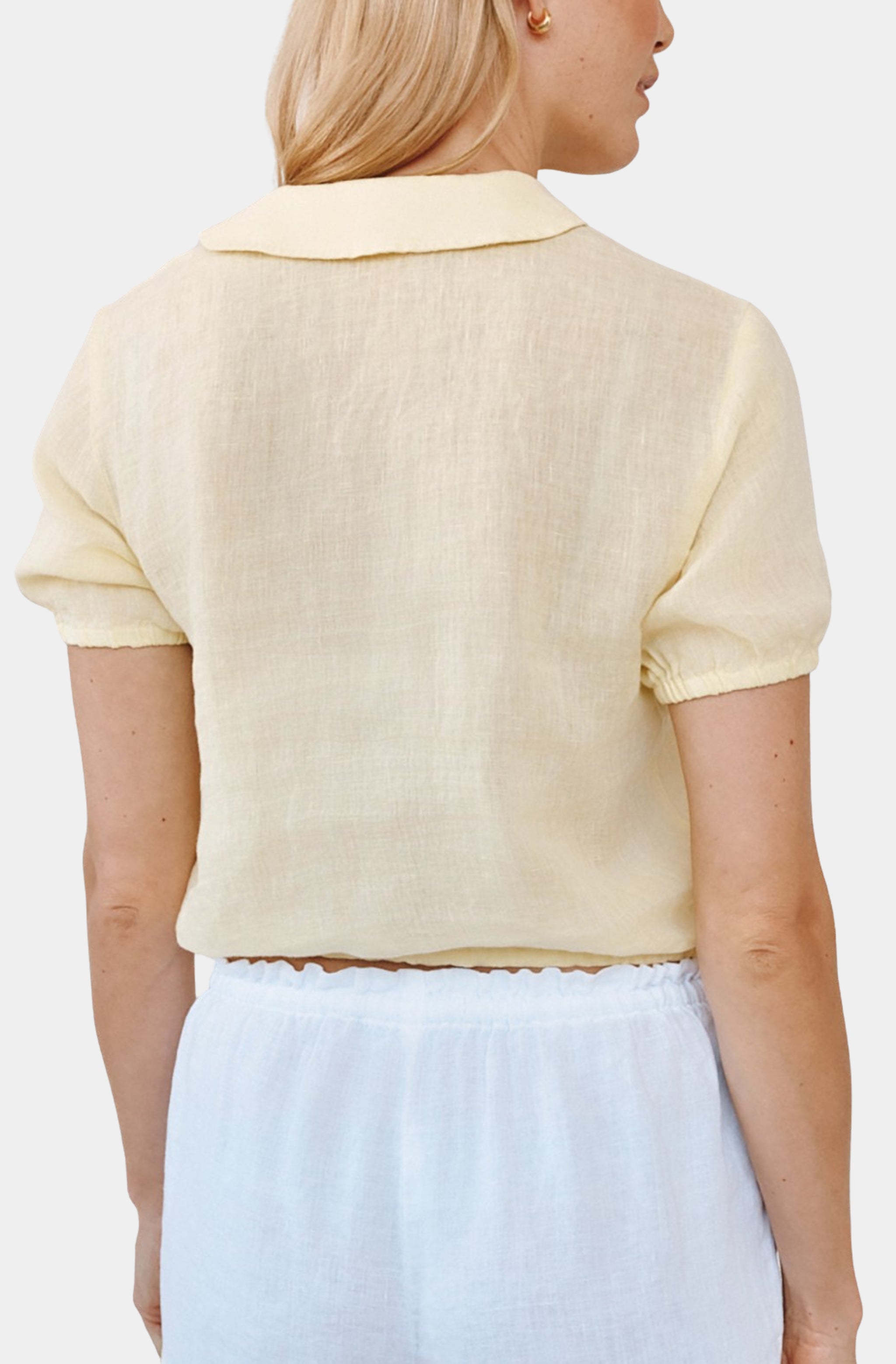 Short Sleeve Puritan Collar Shirt