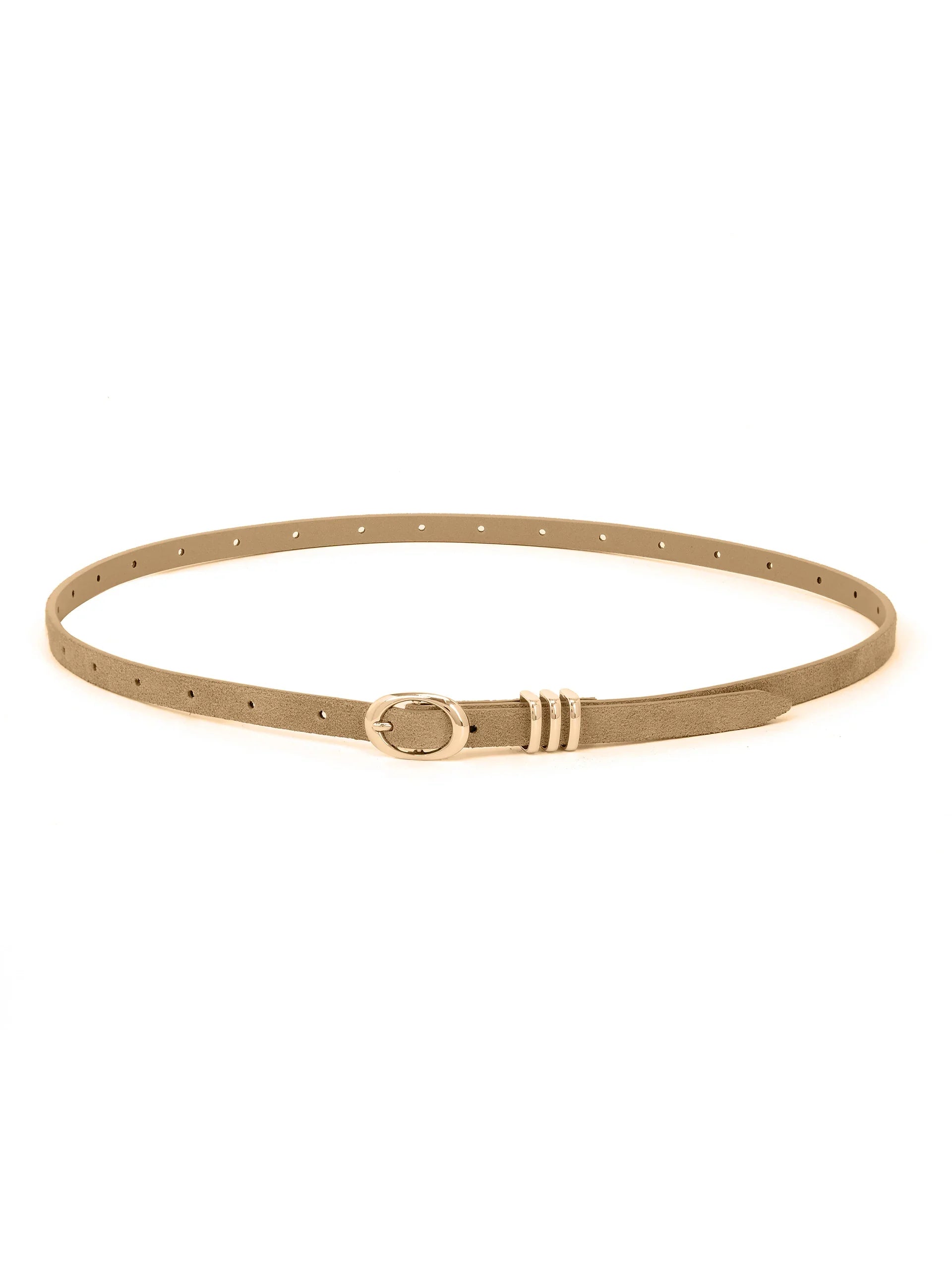 Classic Skinny Belt in Shiitake