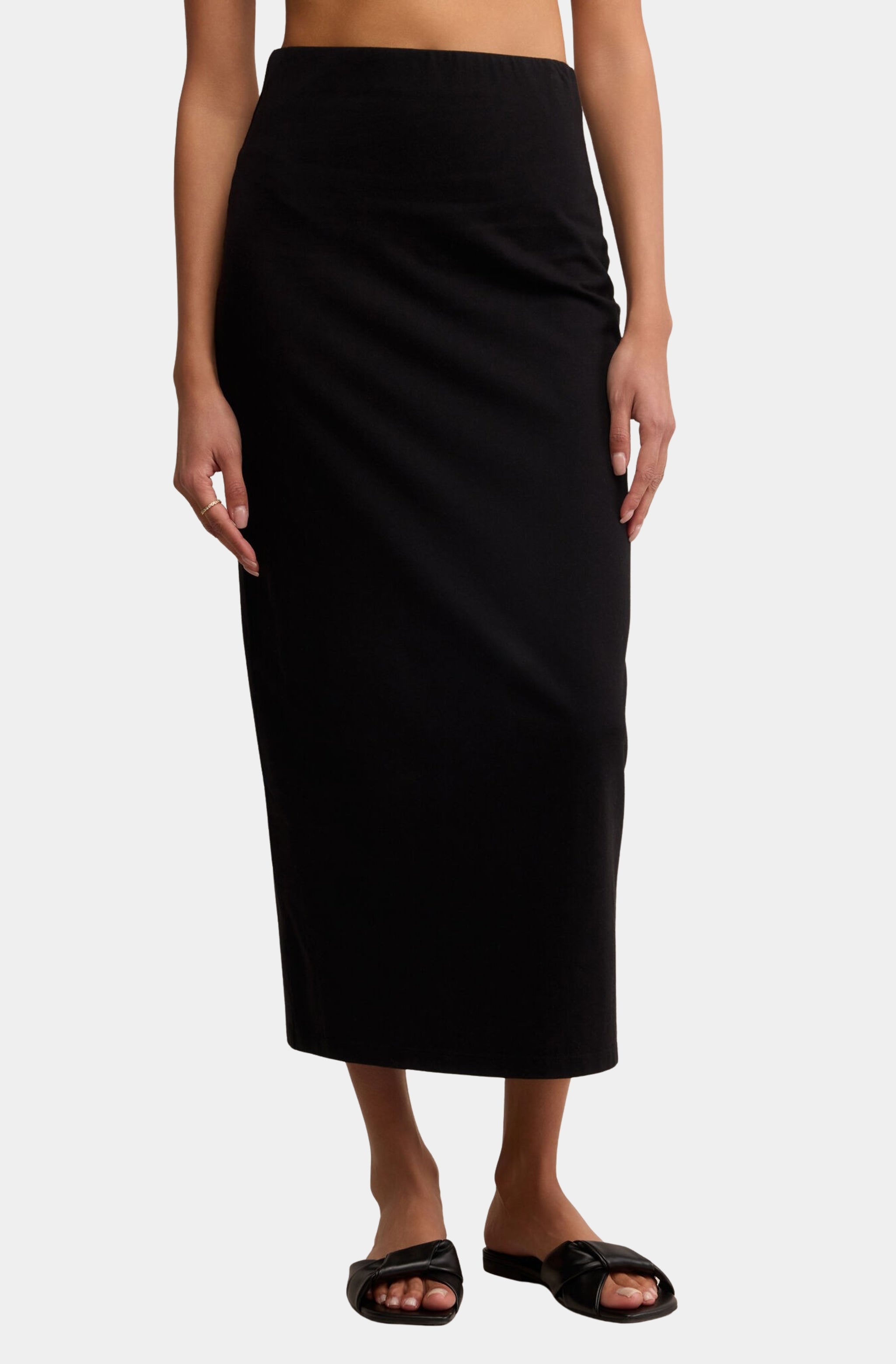 【NONCODE】Carine Ribbon Slit Middle skirt 06401-