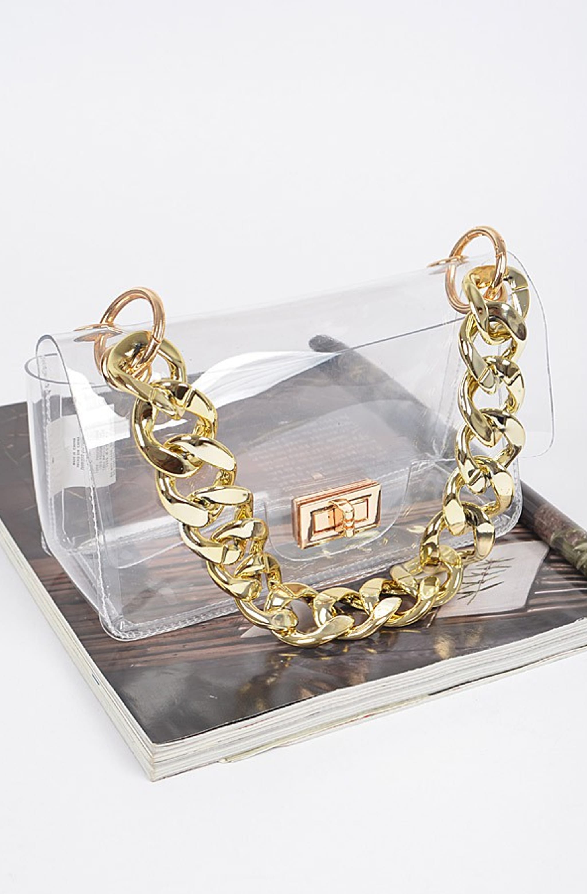 Mia Oversize Chain Crossbody Bag