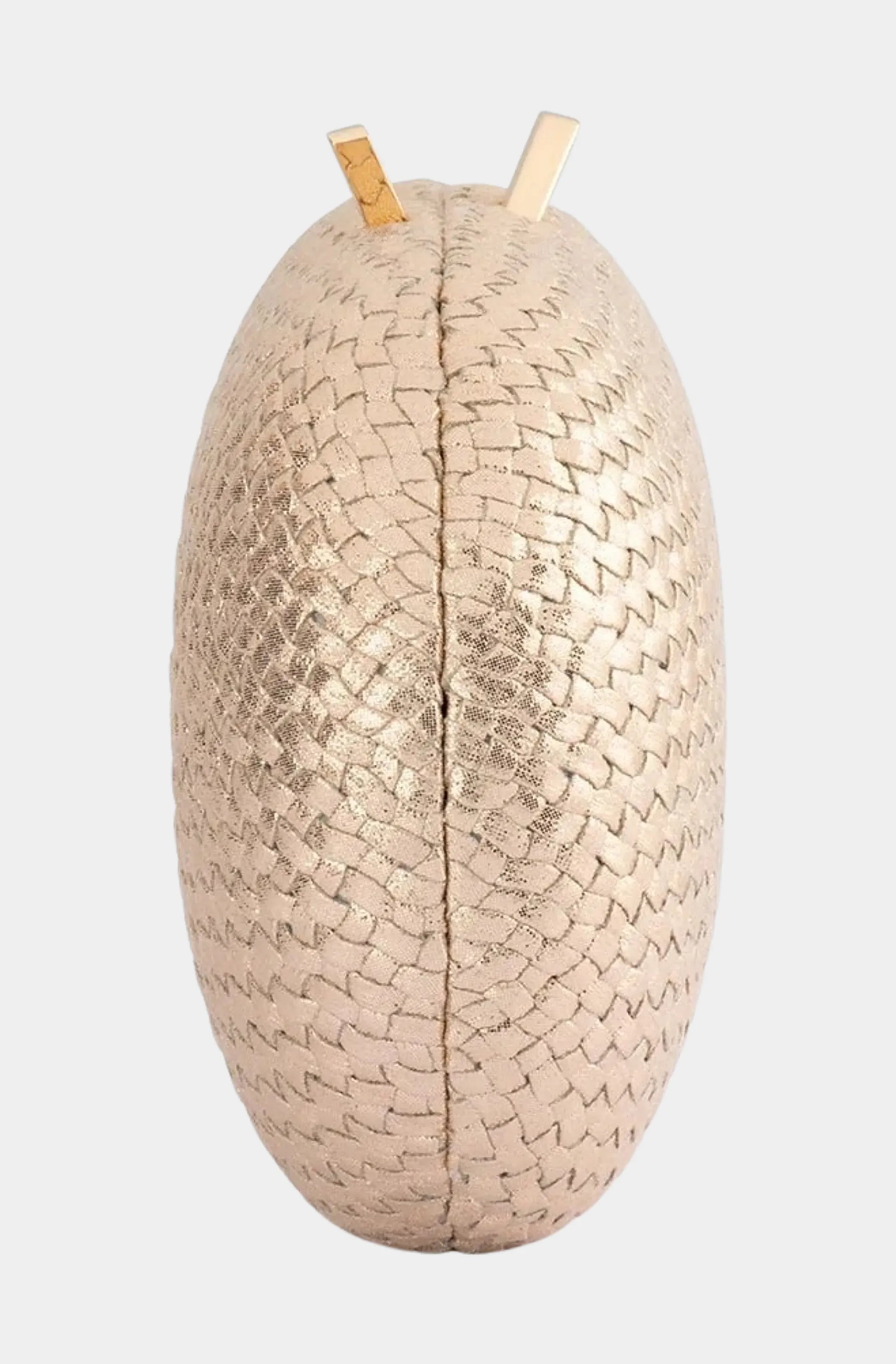 Lucia Woven Oval Clutch