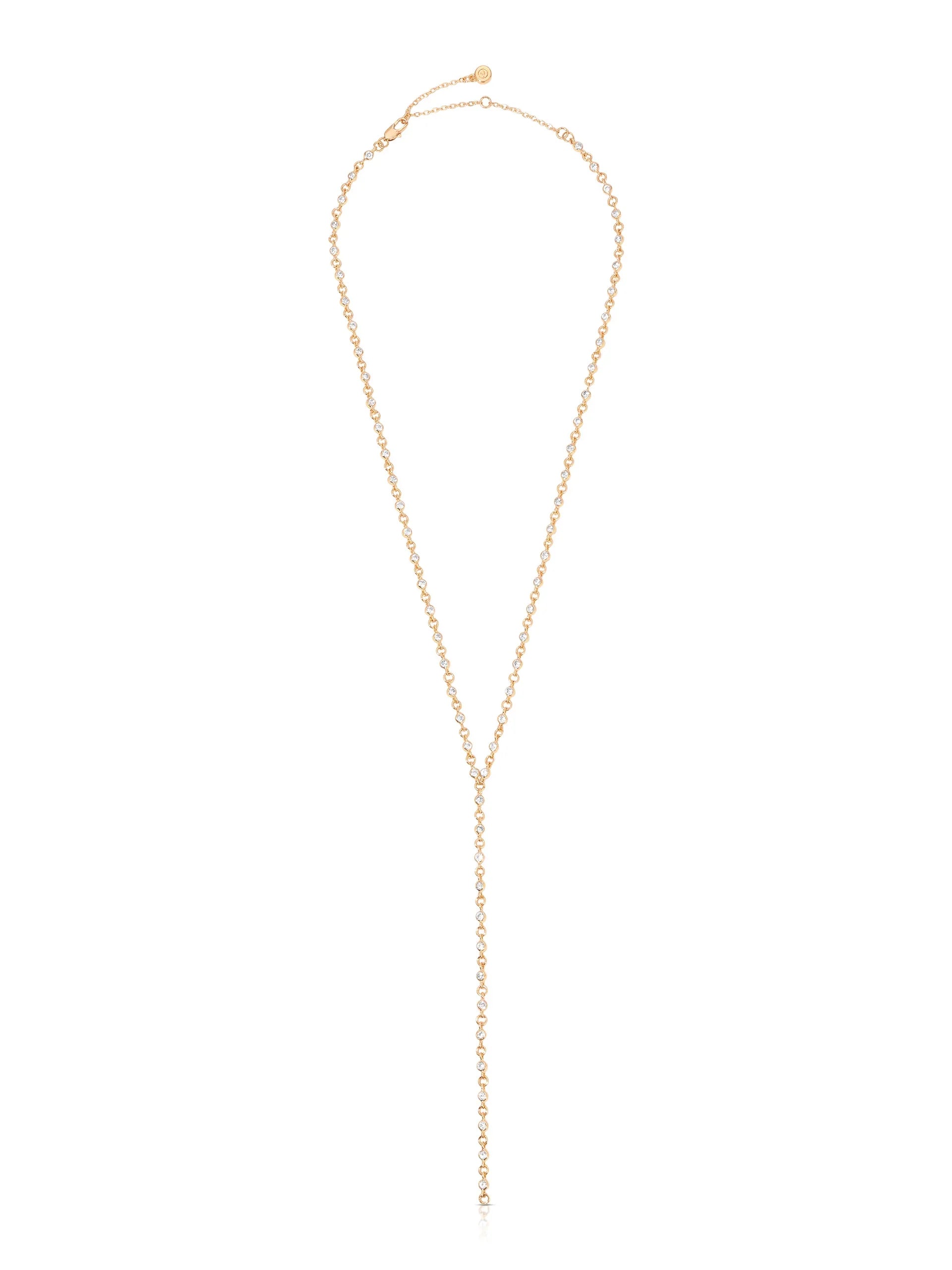 Dainty Crystal Lariat