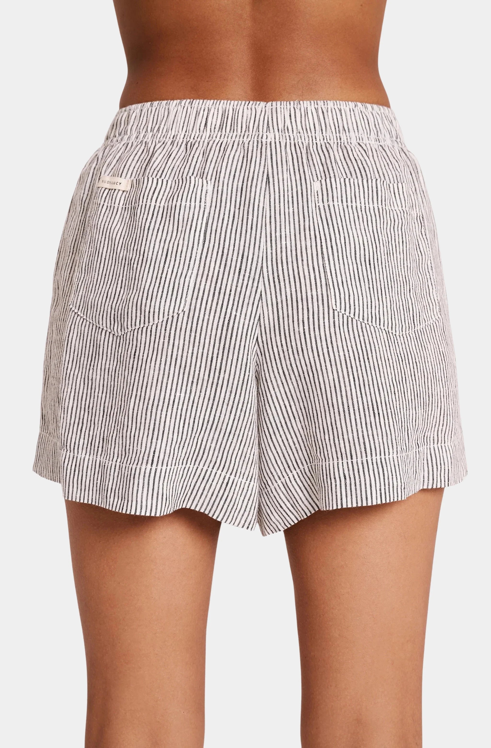 Lounge Stripe Linen Short