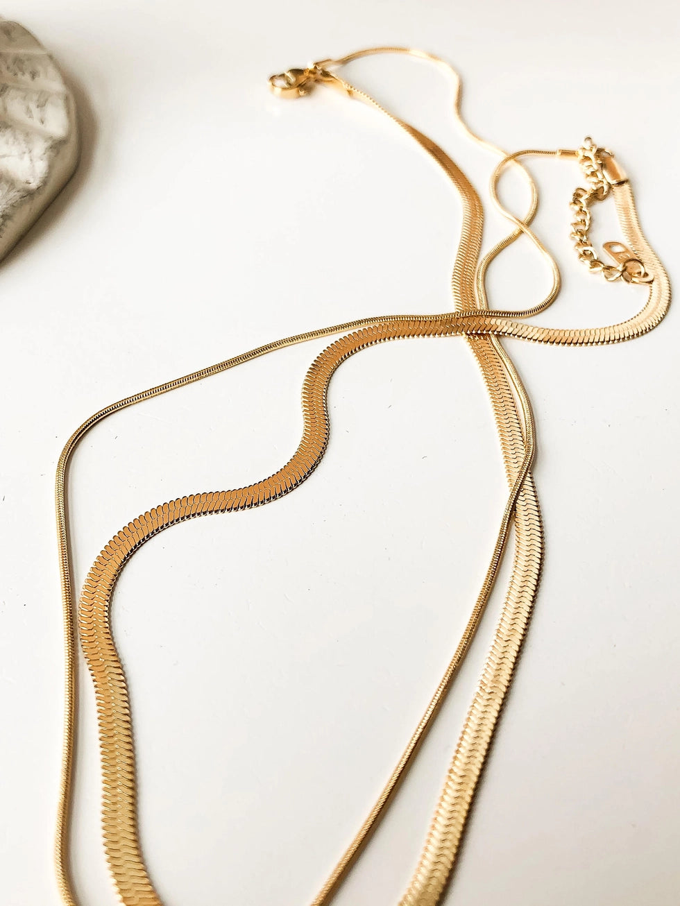 Jean Layered Snake Chain Necklace
