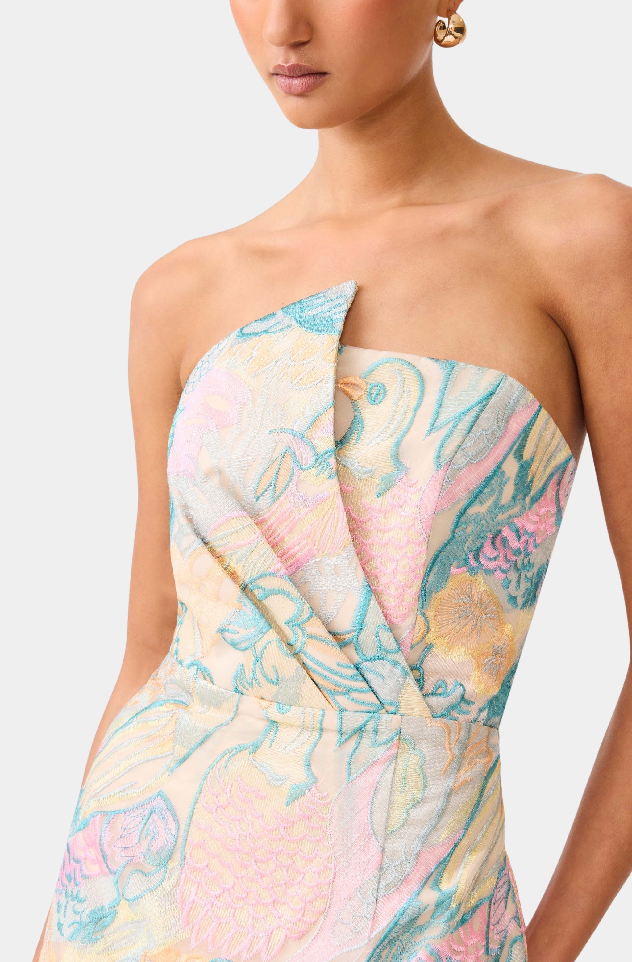 Taliah Asymmetrical Mini Dress