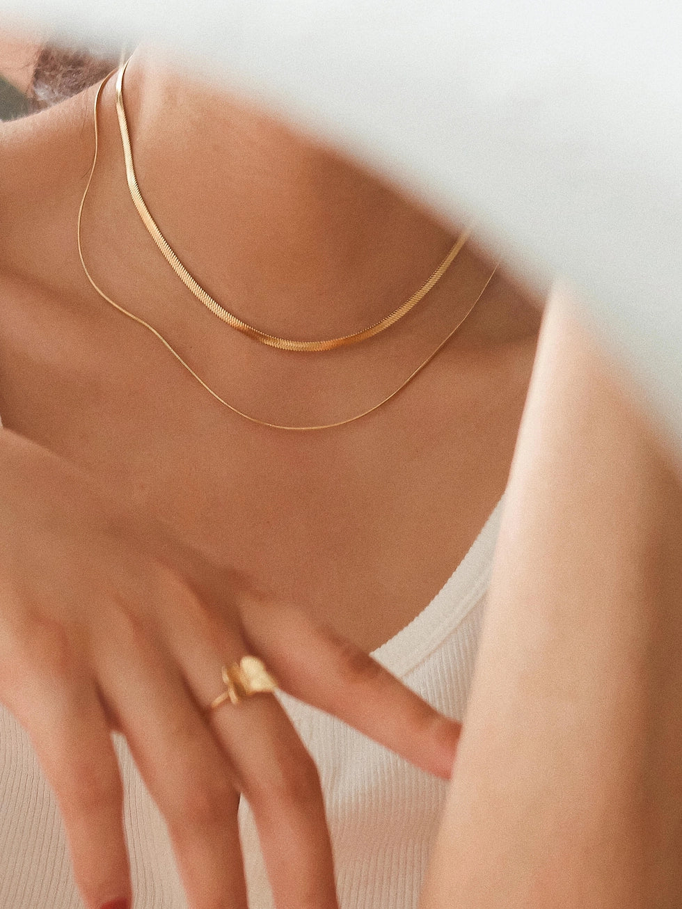 Jean Layered Snake Chain Necklace