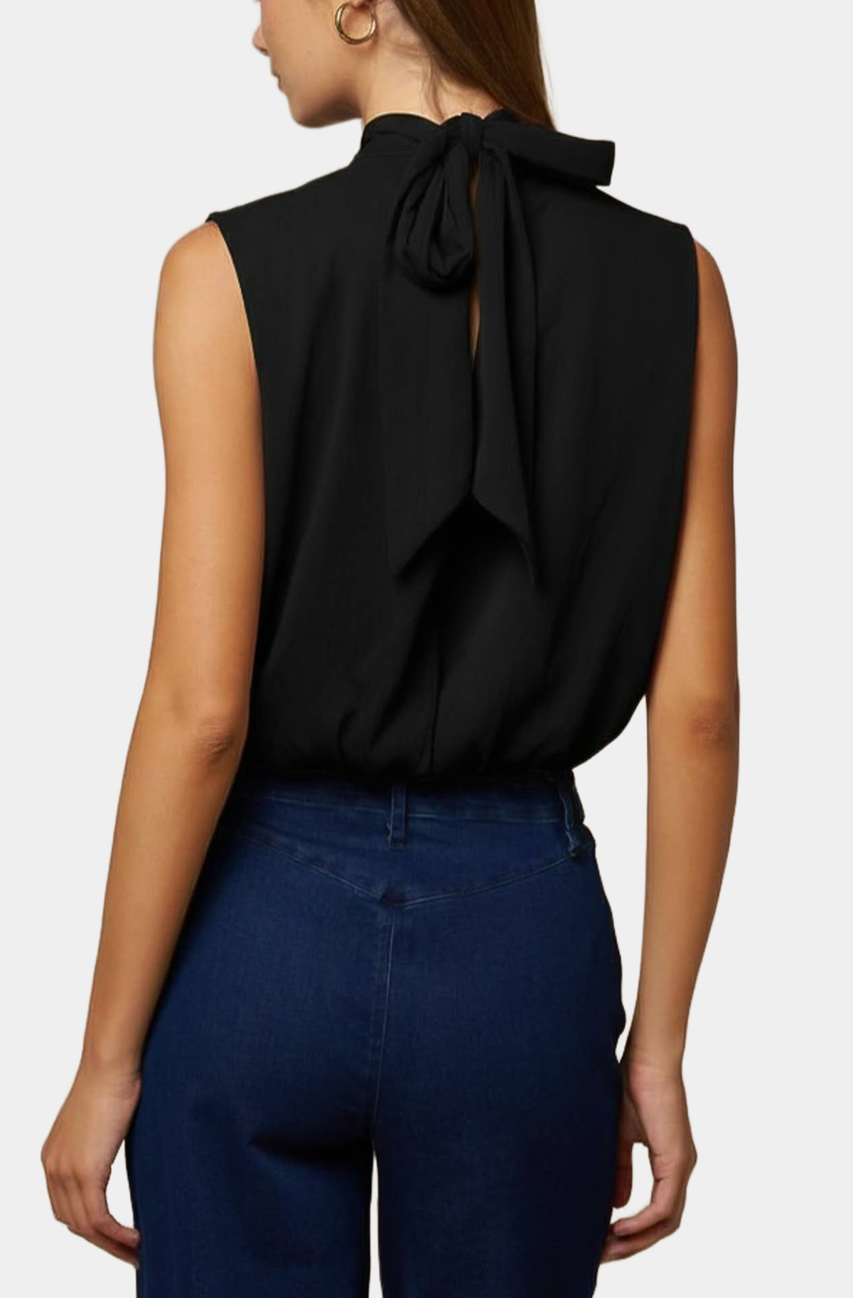 Ovita Top in Black — back view